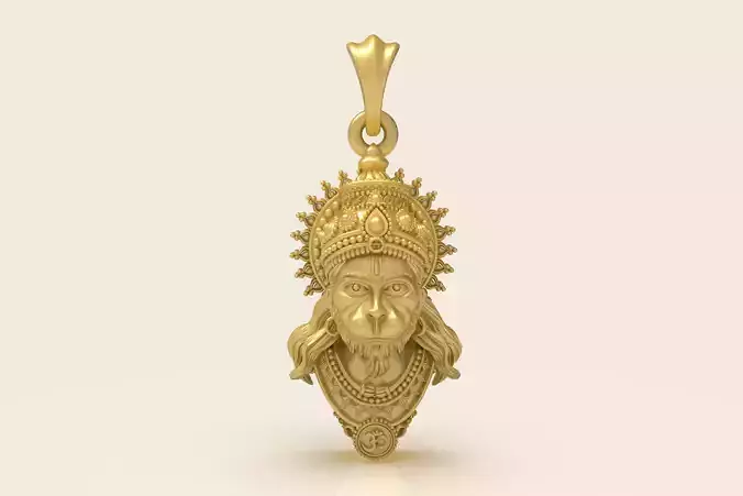 Hanuman Face Pendant File 