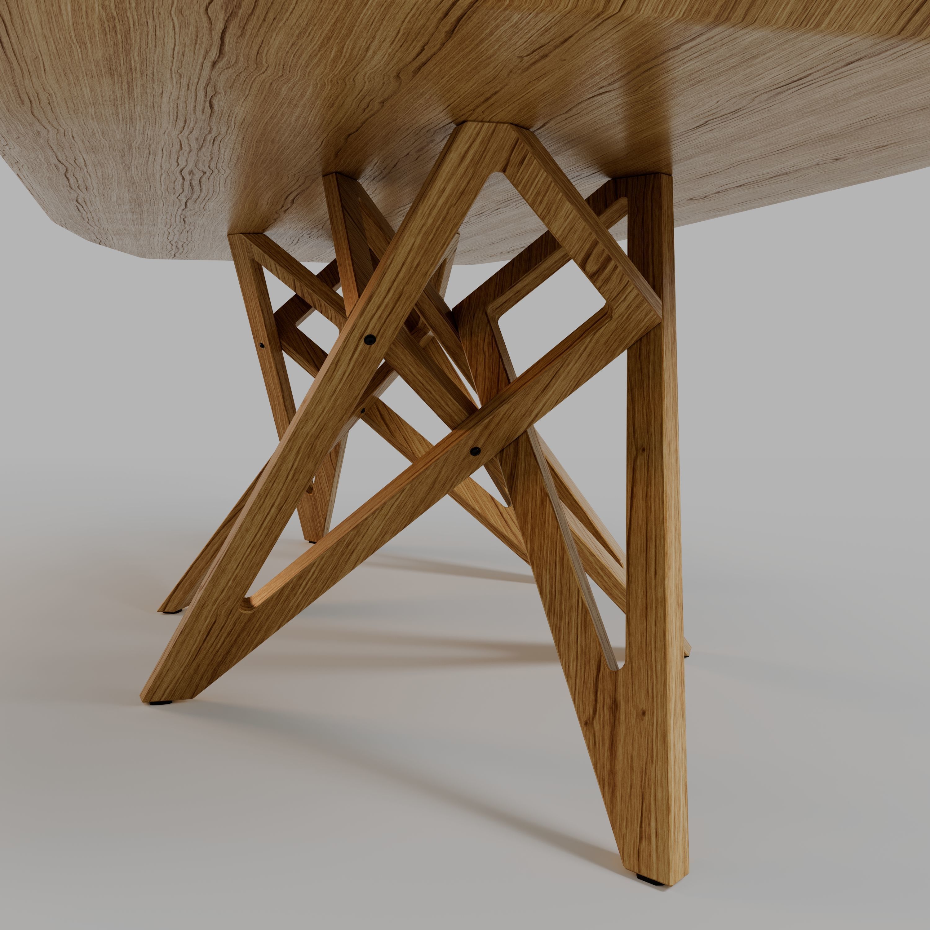 ENNEA DINING TABLE BARREL-SHAPED 3D model_4