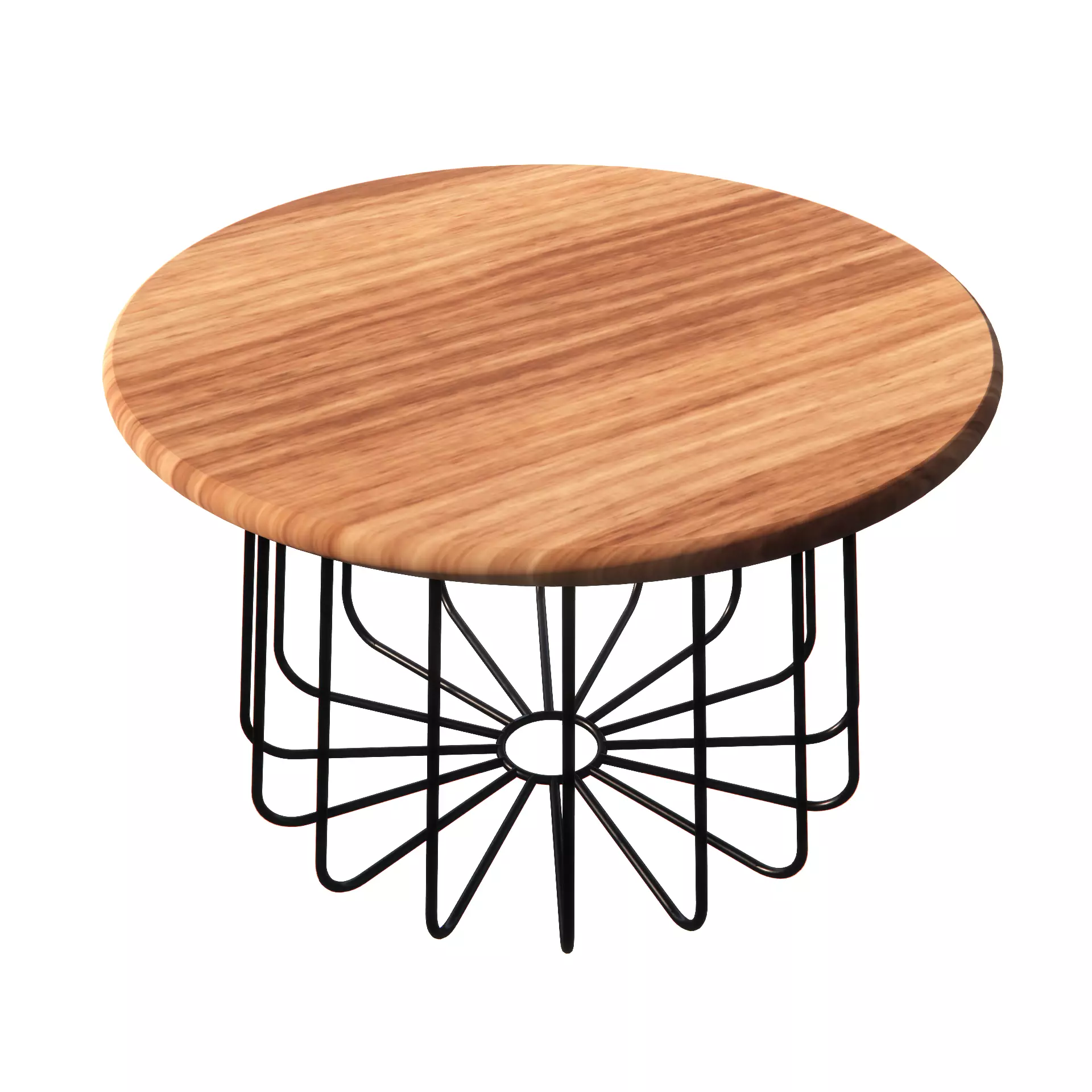 Table Coco Metal-Wood 3D model_0