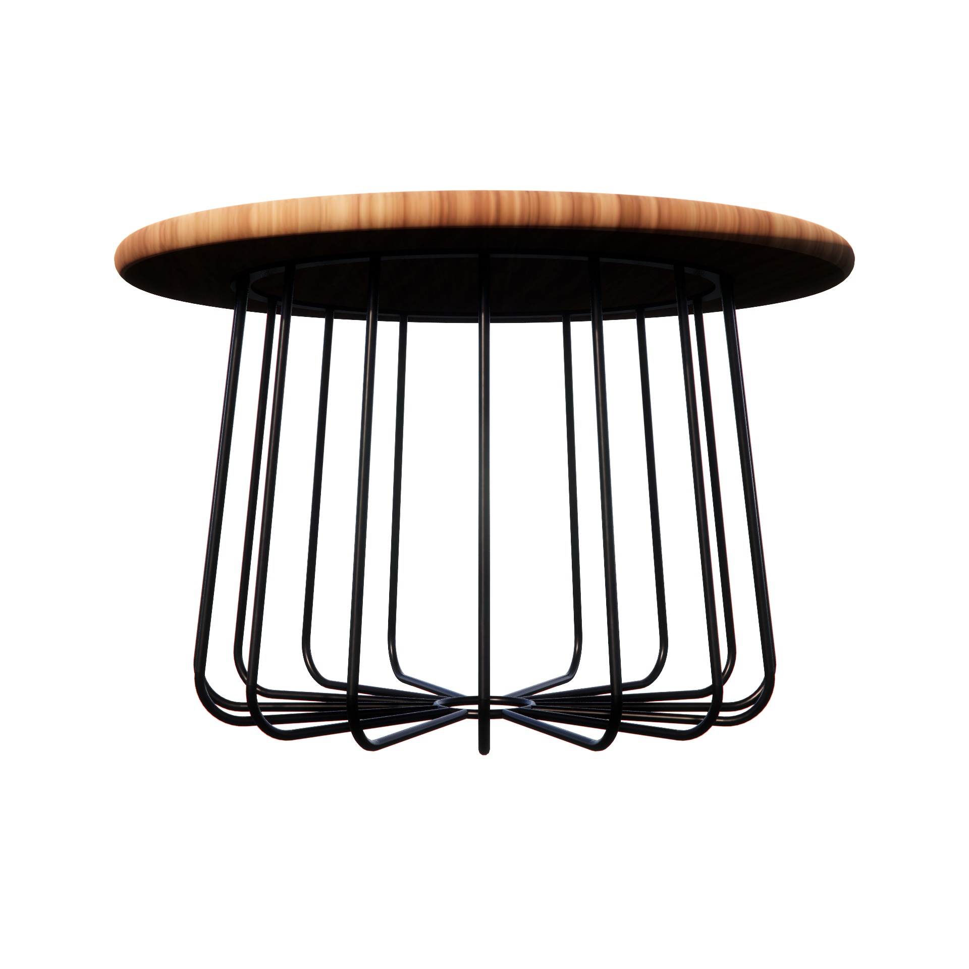 Table Coco Metal-Wood 3D model_1