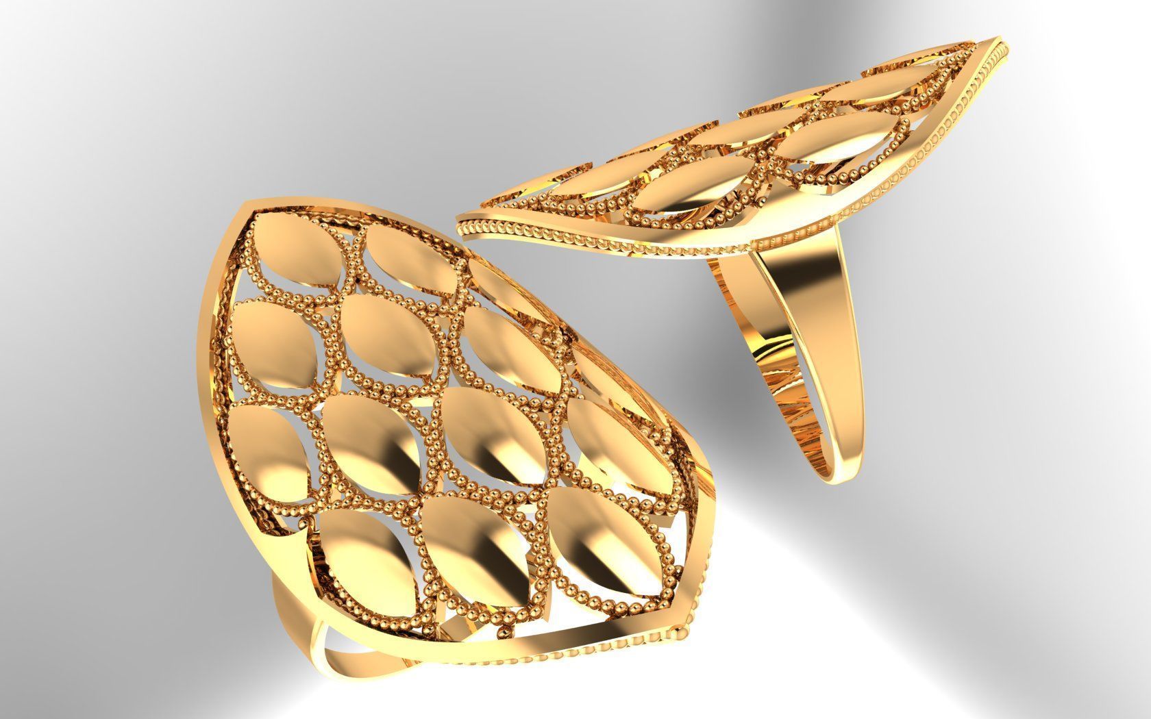 arabesque ring  Free 3D print model_2