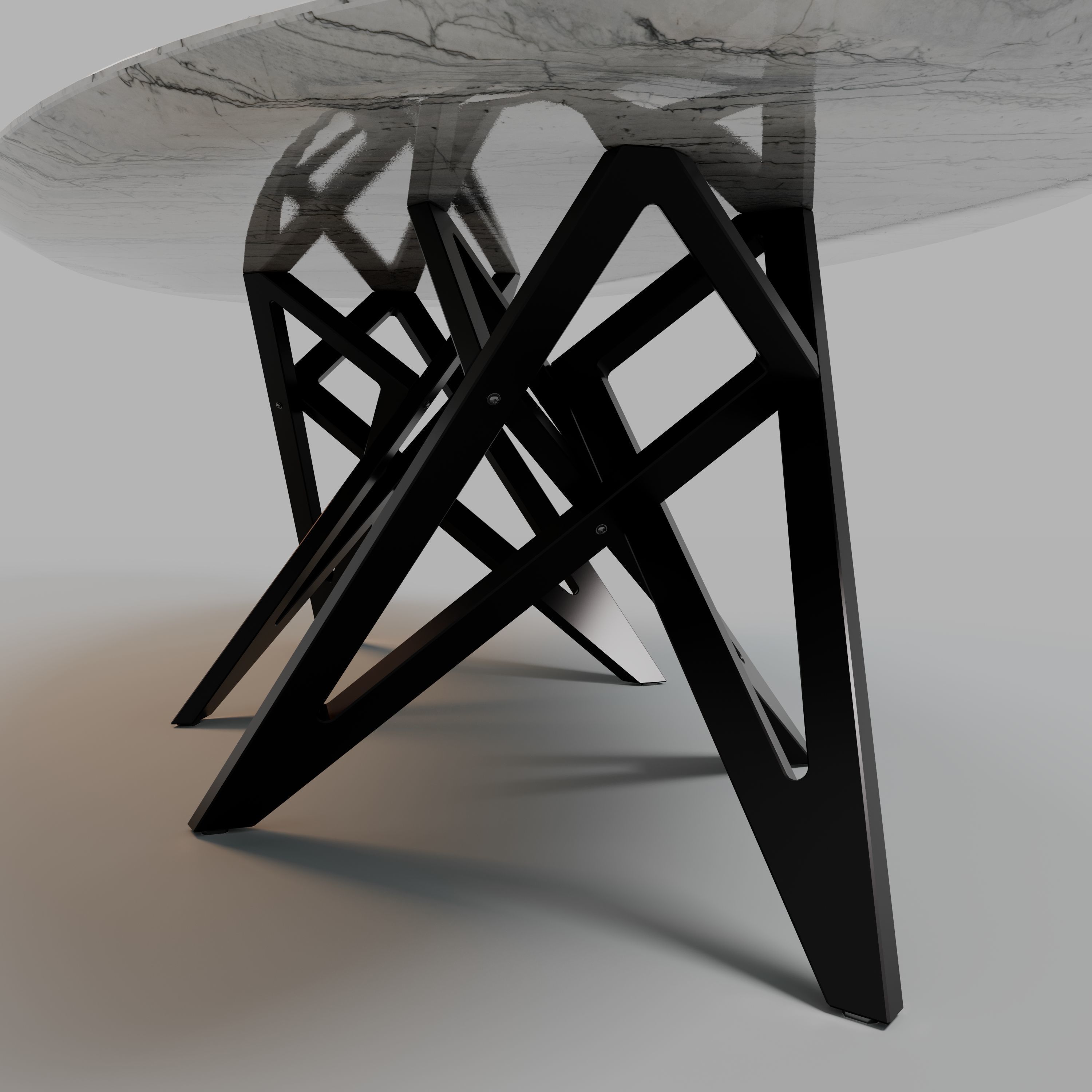 ENNEA DINING TABLE OVAL and BARREL-SHAPED 3D model_15
