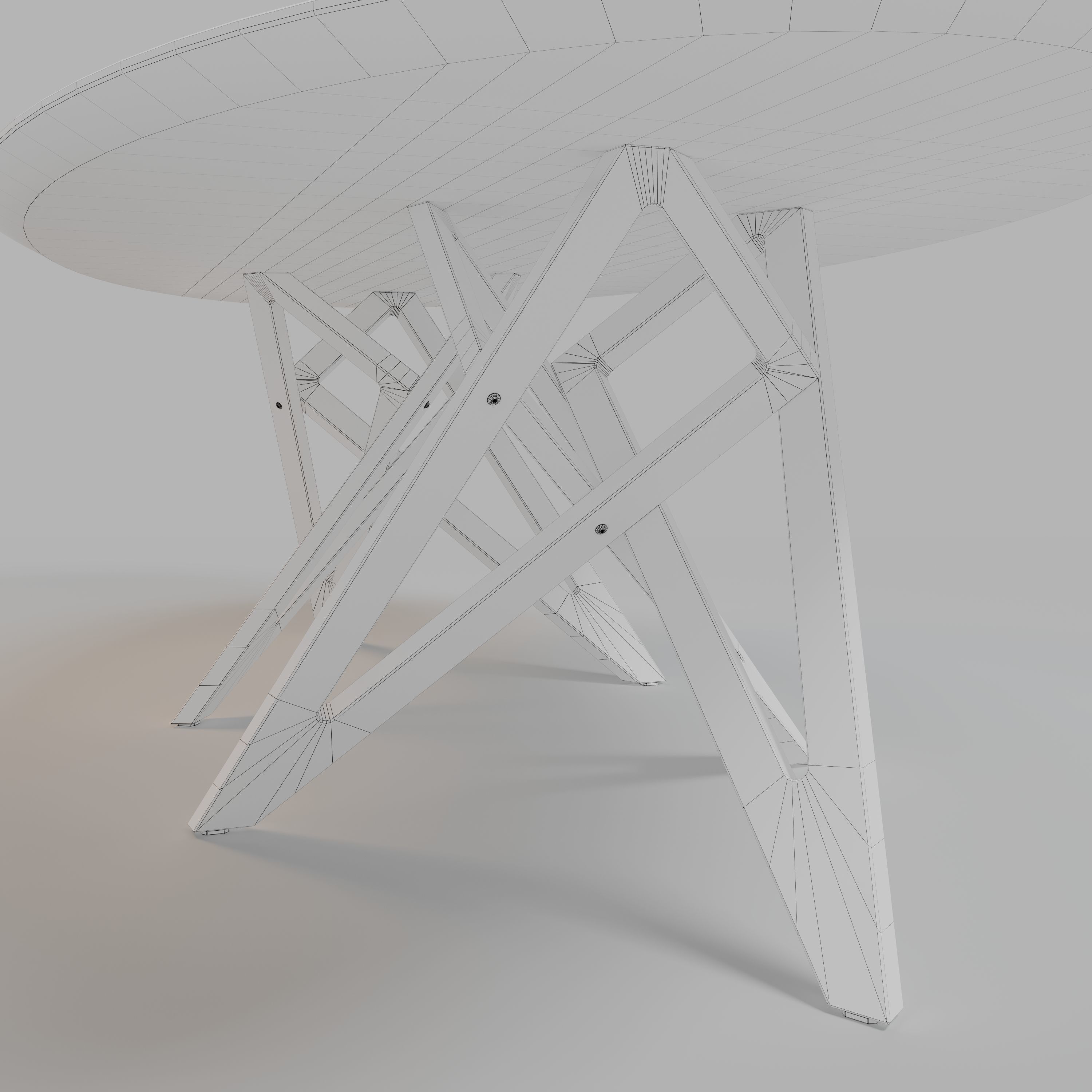 ENNEA DINING TABLE OVAL and BARREL-SHAPED 3D model_20