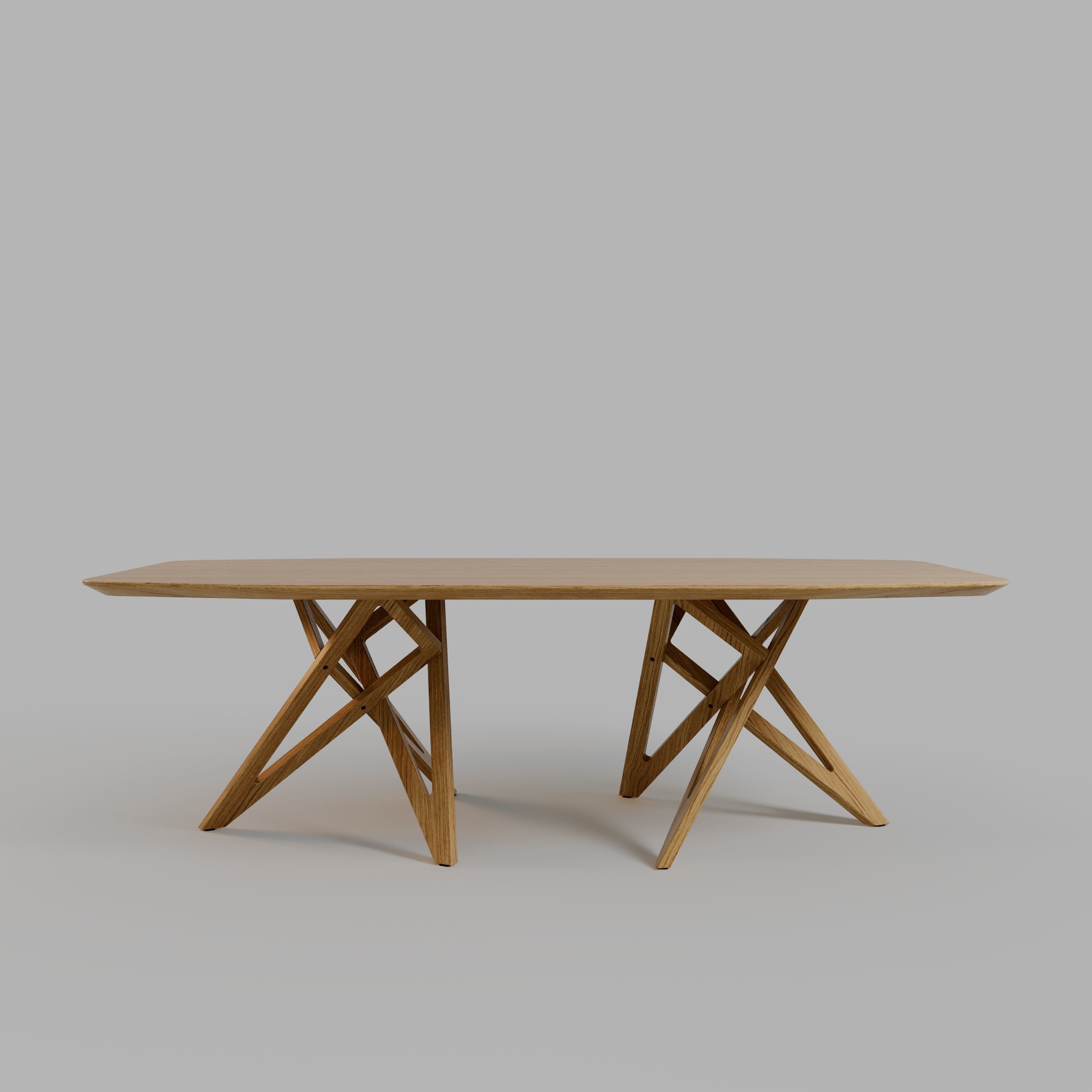 ENNEA DINING TABLE OVAL and BARREL-SHAPED 3D model_1