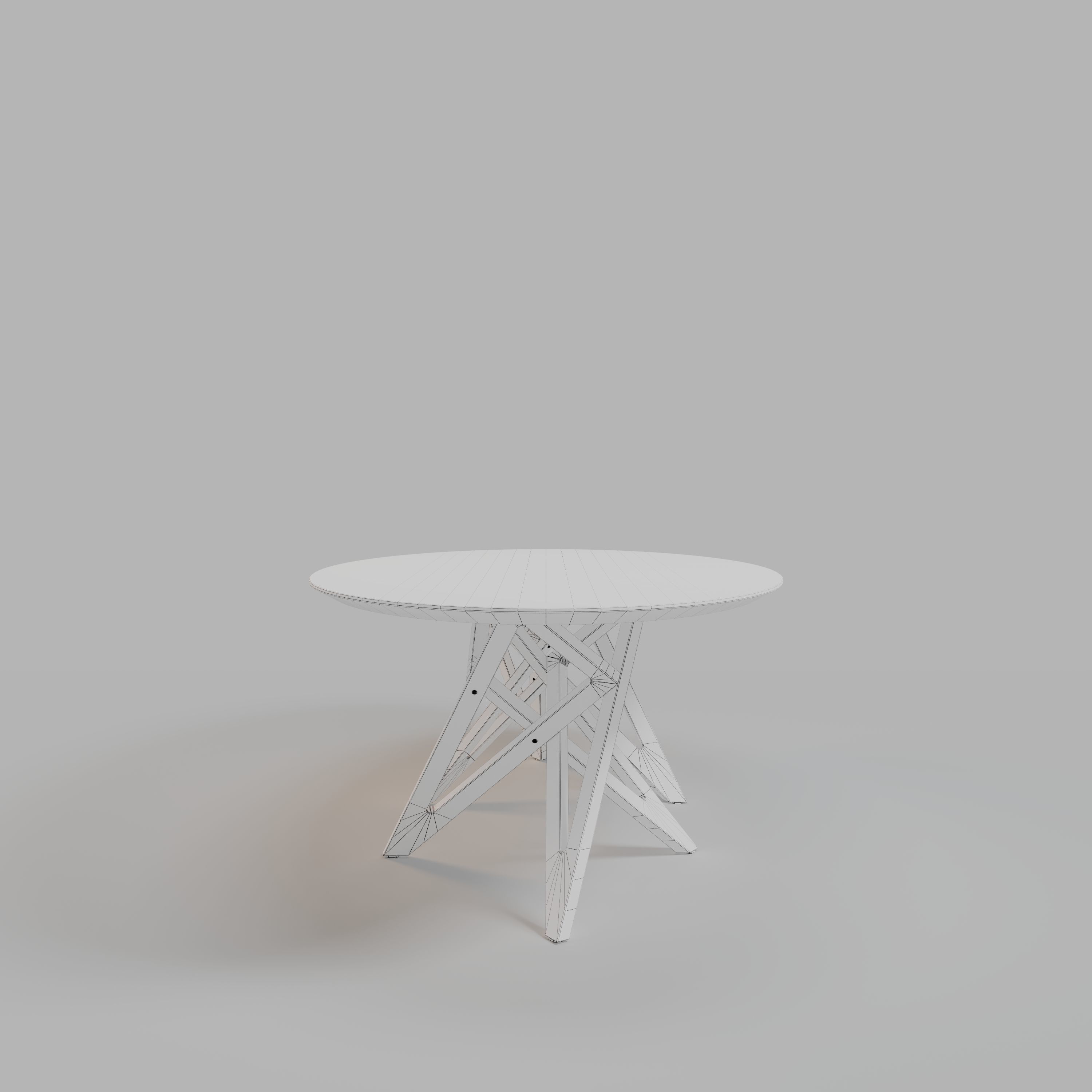 ENNEA DINING TABLE OVAL and BARREL-SHAPED 3D model_18