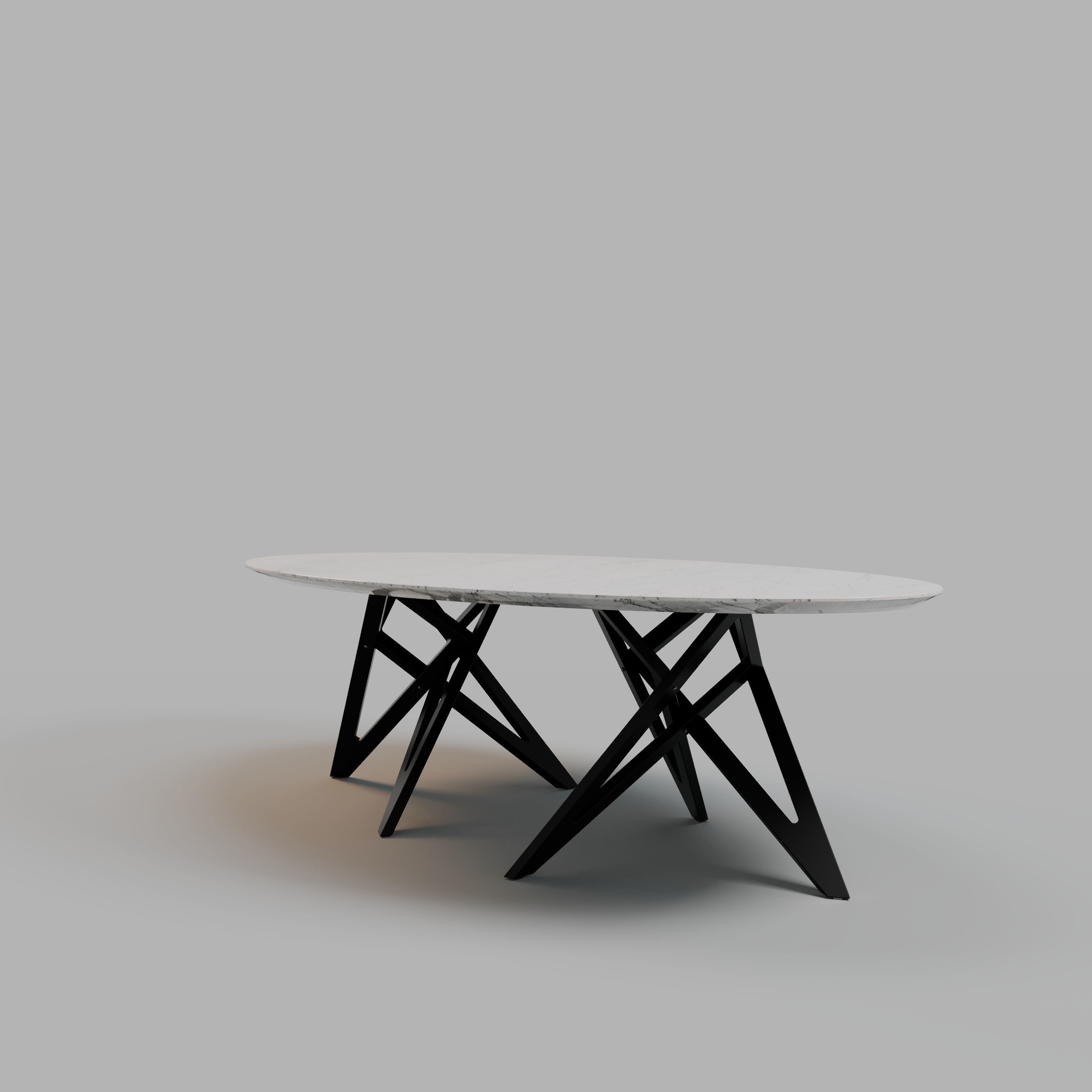 ENNEA DINING TABLE OVAL and BARREL-SHAPED 3D model_14
