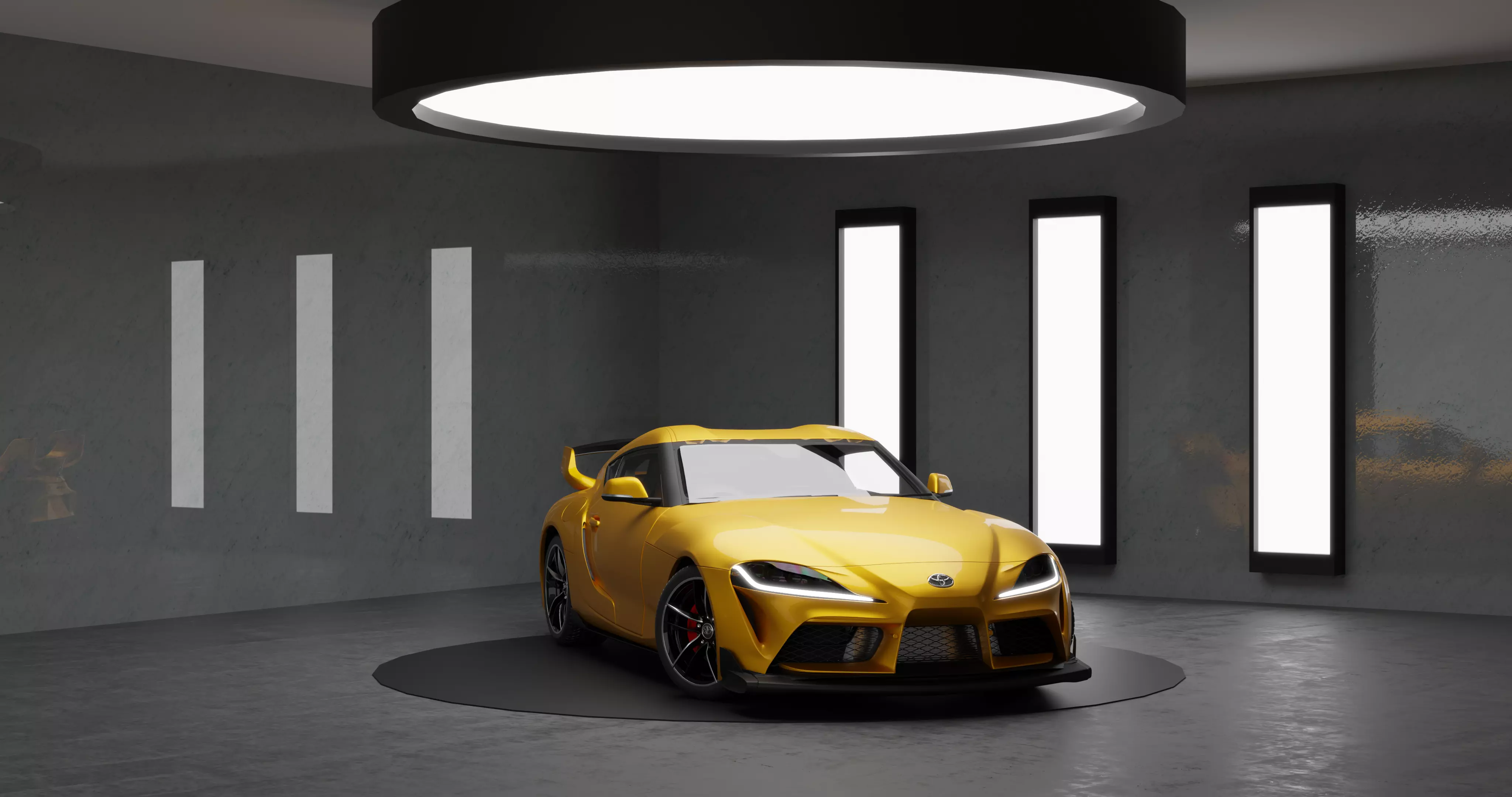 Car Rigged - Toyota Supra MK5 3D model