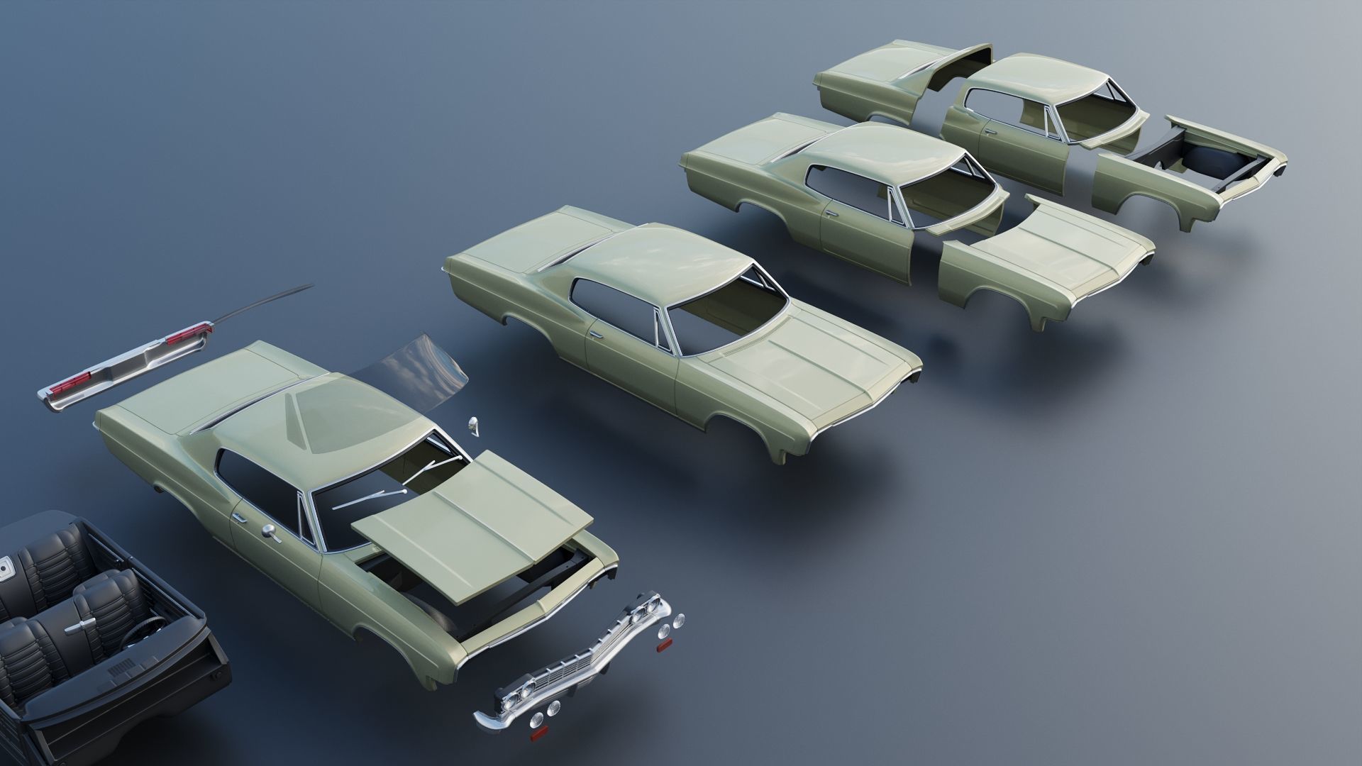 Chevrolet Caprice 1966 3D print model_23