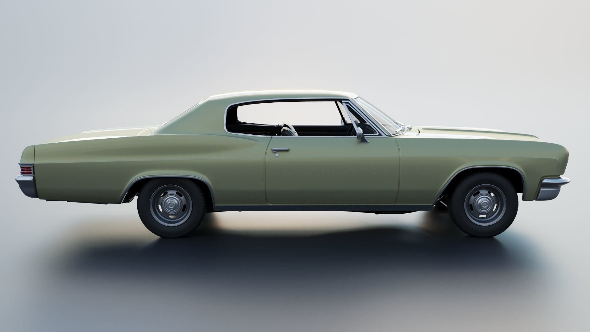 Chevrolet Caprice 1966 3D print model_9