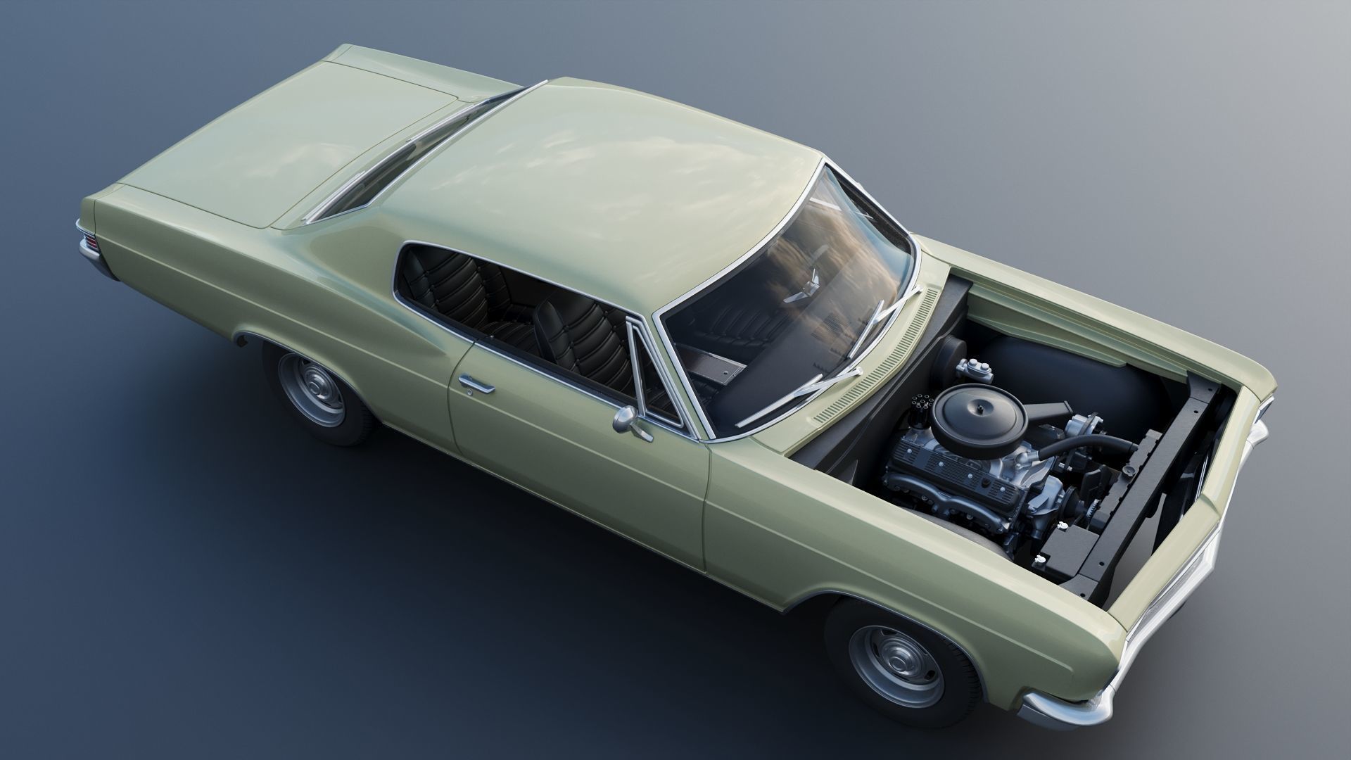 Chevrolet Caprice 1966 3D print model_16