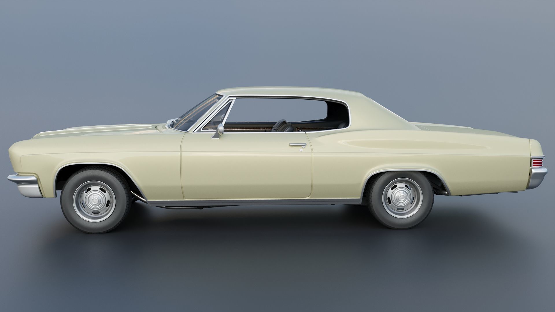 Chevrolet Caprice 1966 3D print model_3