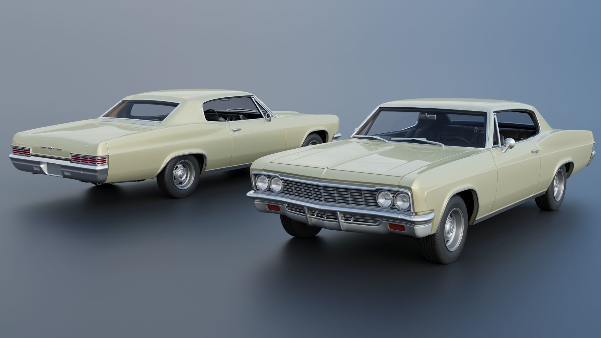 Chevrolet Caprice 1966 3D print model_1