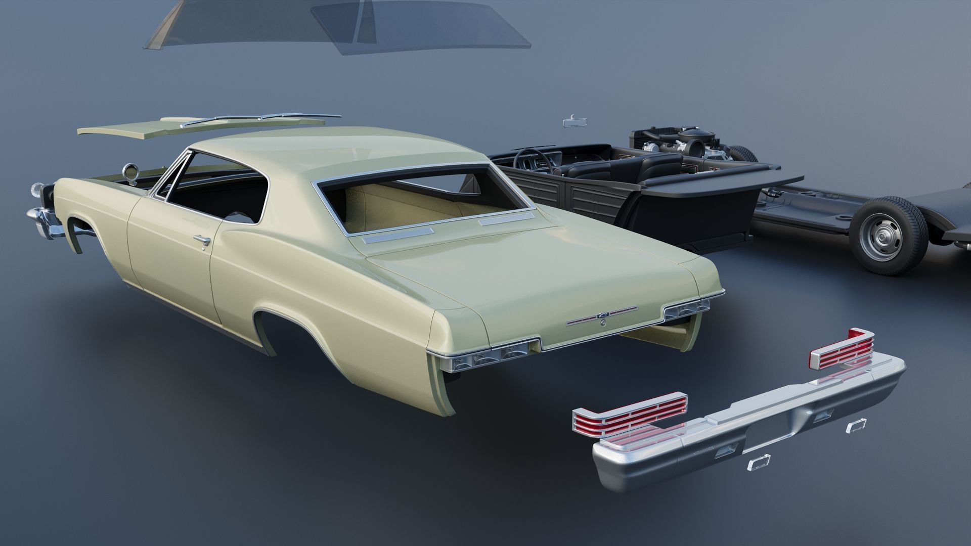 Chevrolet Caprice 1966 3D print model_21