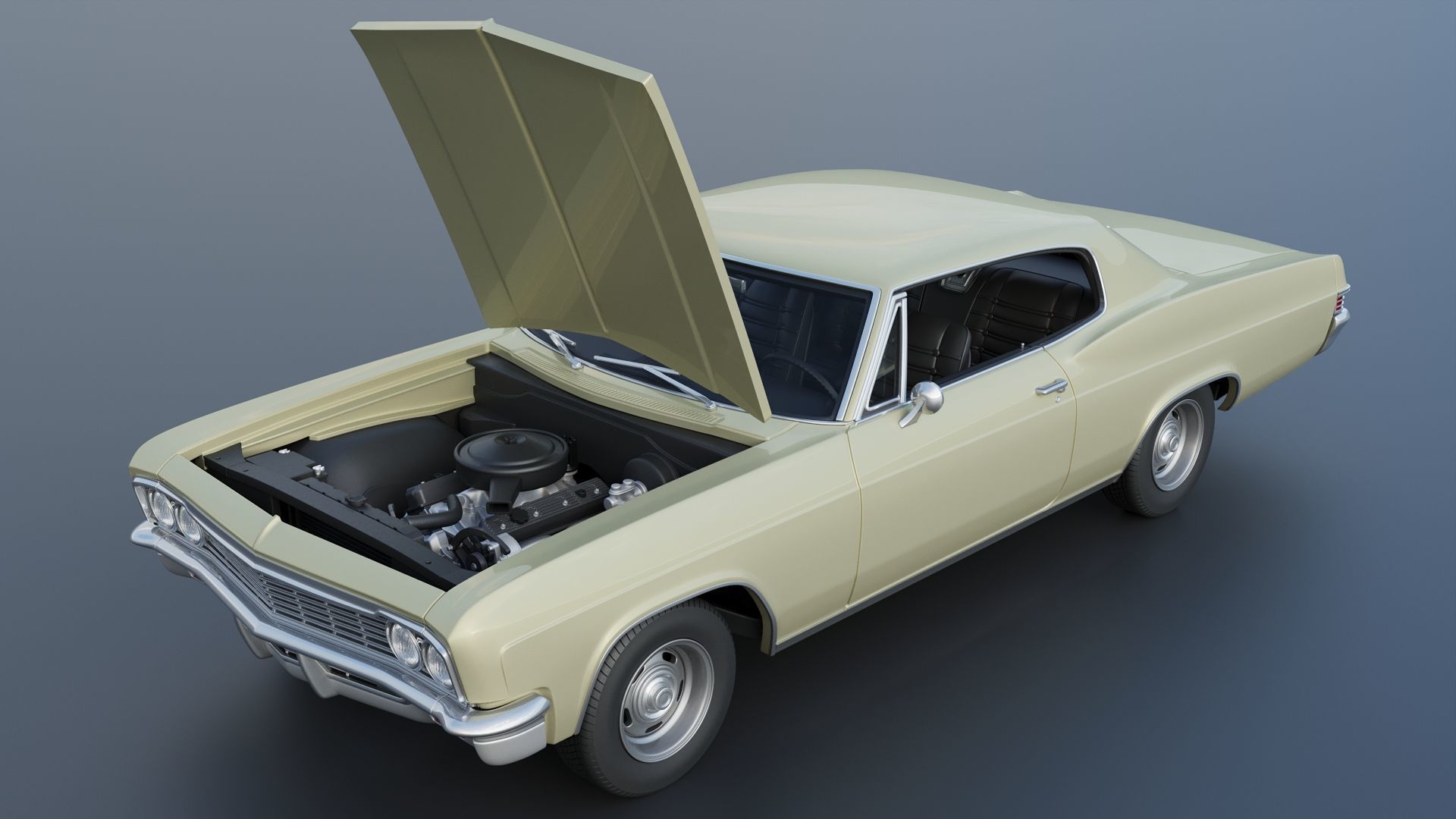 Chevrolet Caprice 1966 3D print model_14