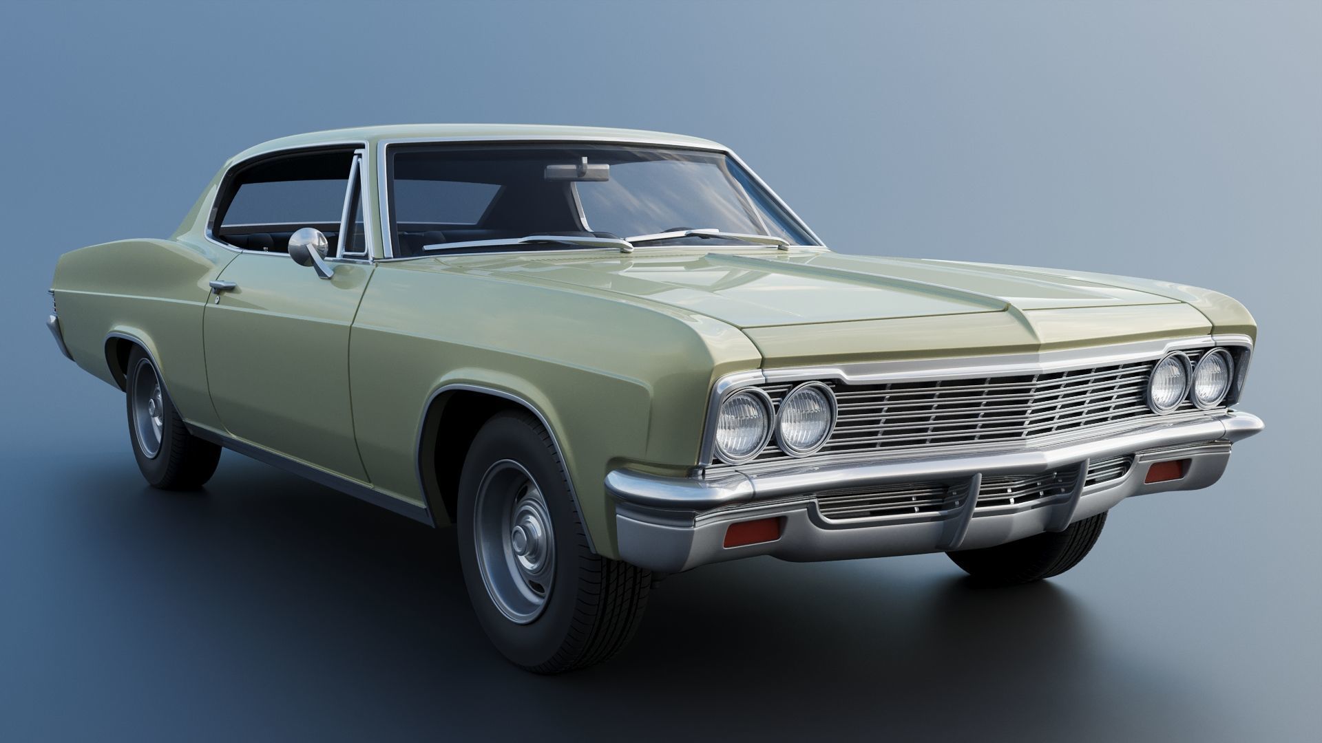 Chevrolet Caprice 1966 3D print model_11