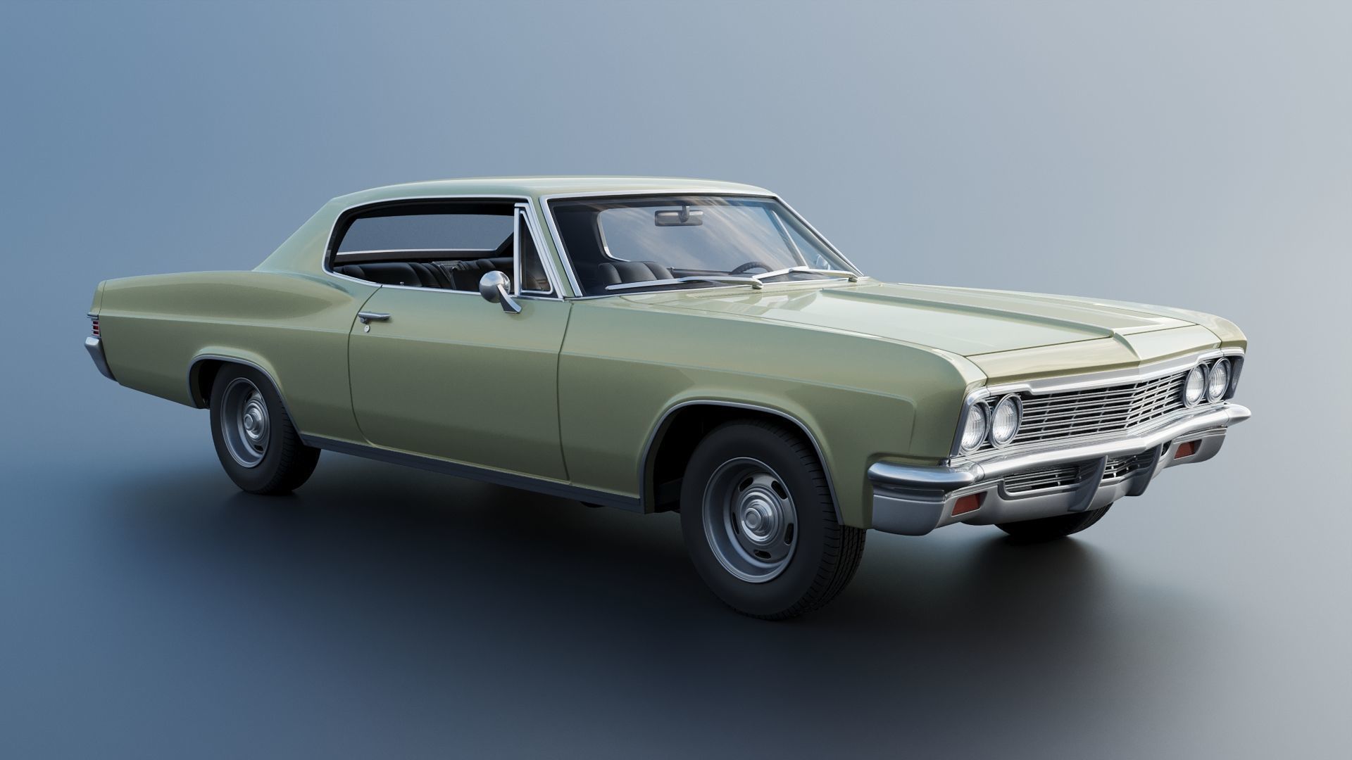 Chevrolet Caprice 1966 3D print model_10