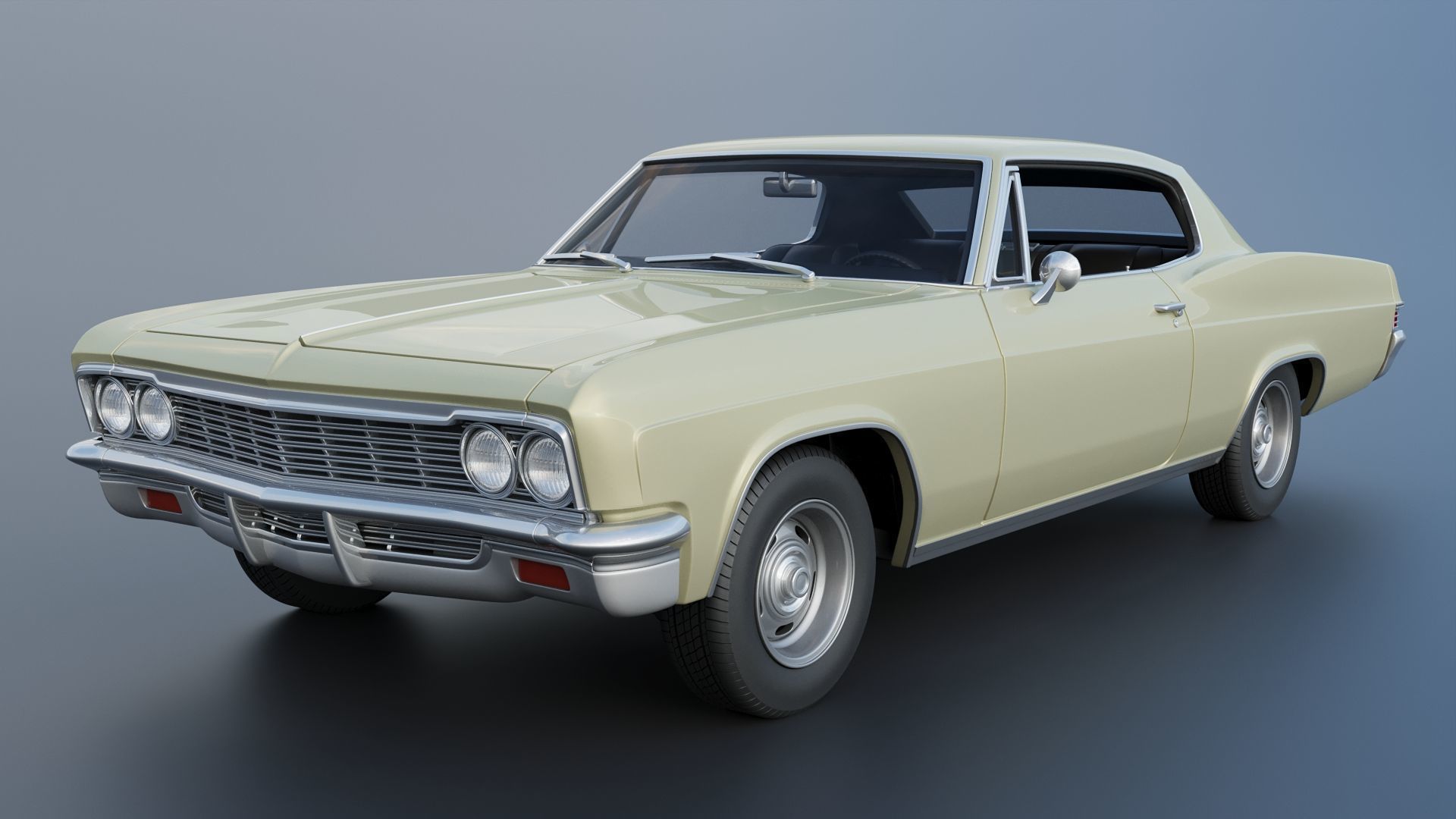 Chevrolet Caprice 1966 3D print model_2