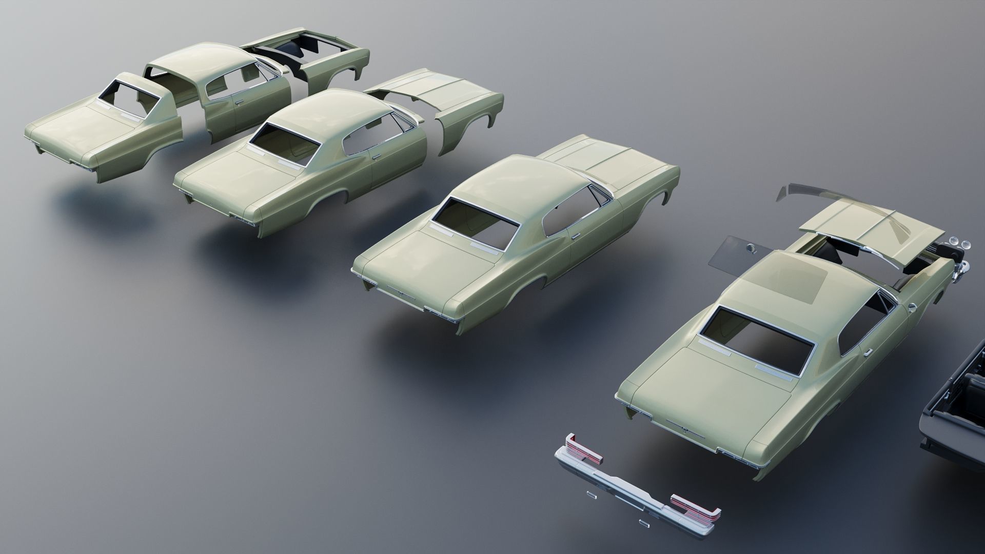 Chevrolet Caprice 1966 3D print model_22