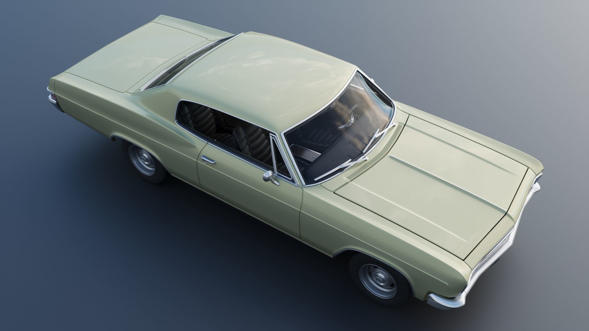 Chevrolet Caprice 1966 3D print model_12