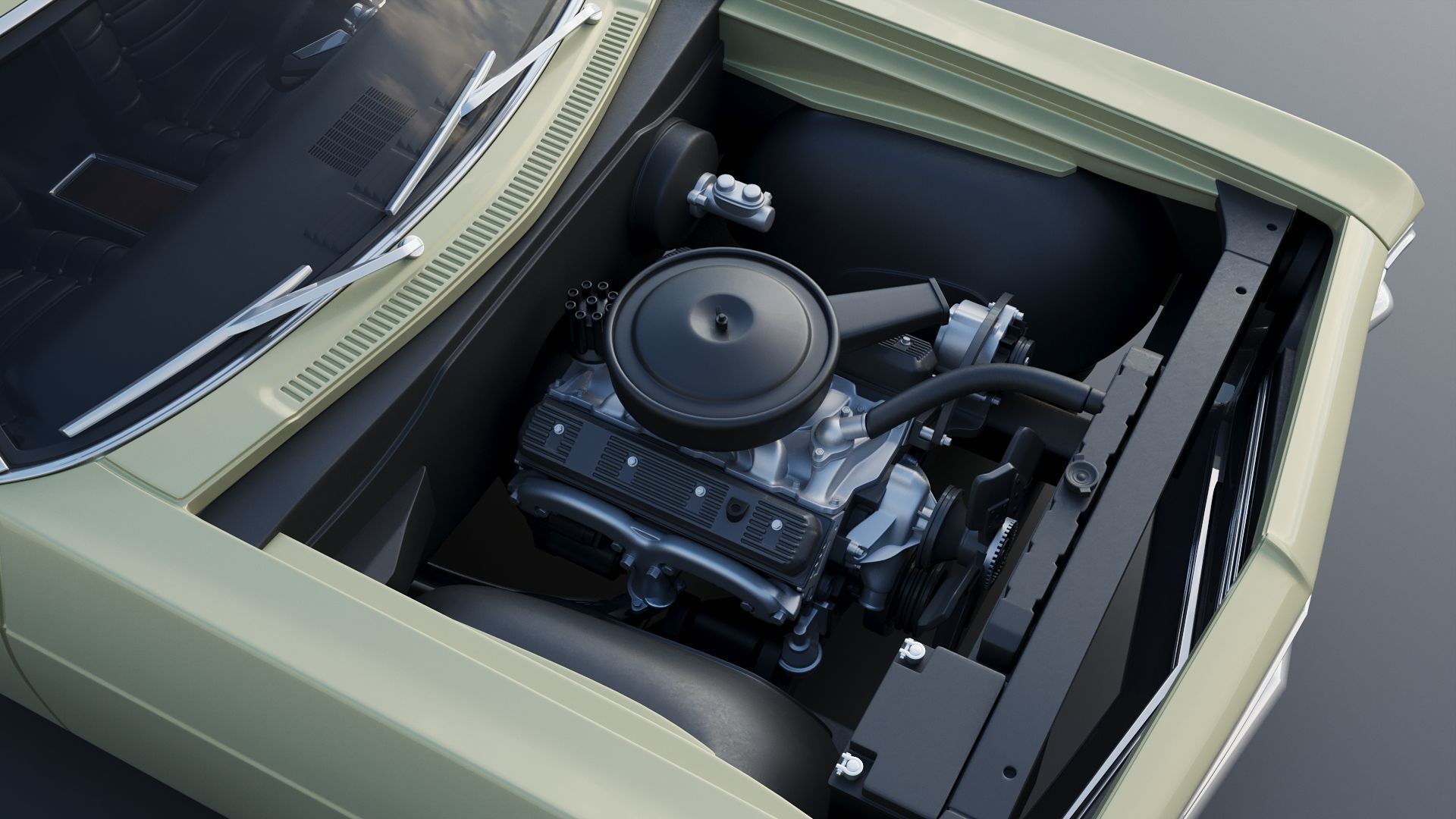 Chevrolet Caprice 1966 3D print model_17