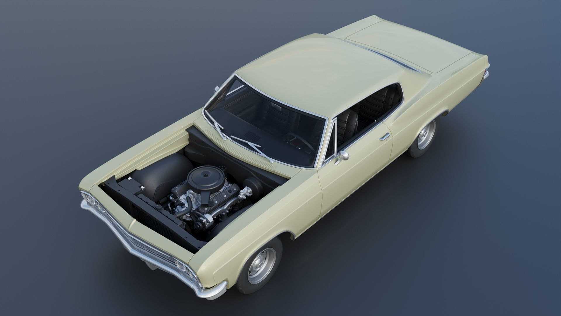Chevrolet Caprice 1966 3D print model_15