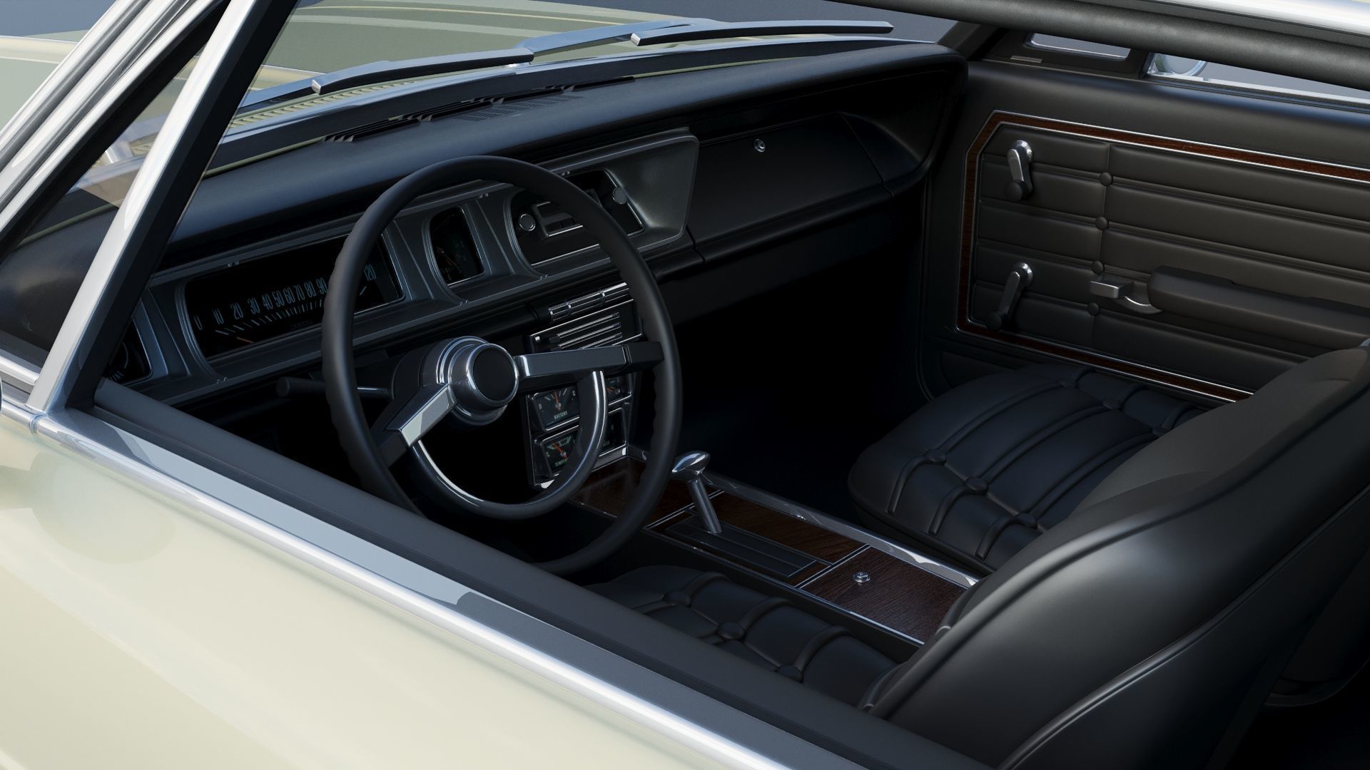 Chevrolet Caprice 1966 3D print model_6