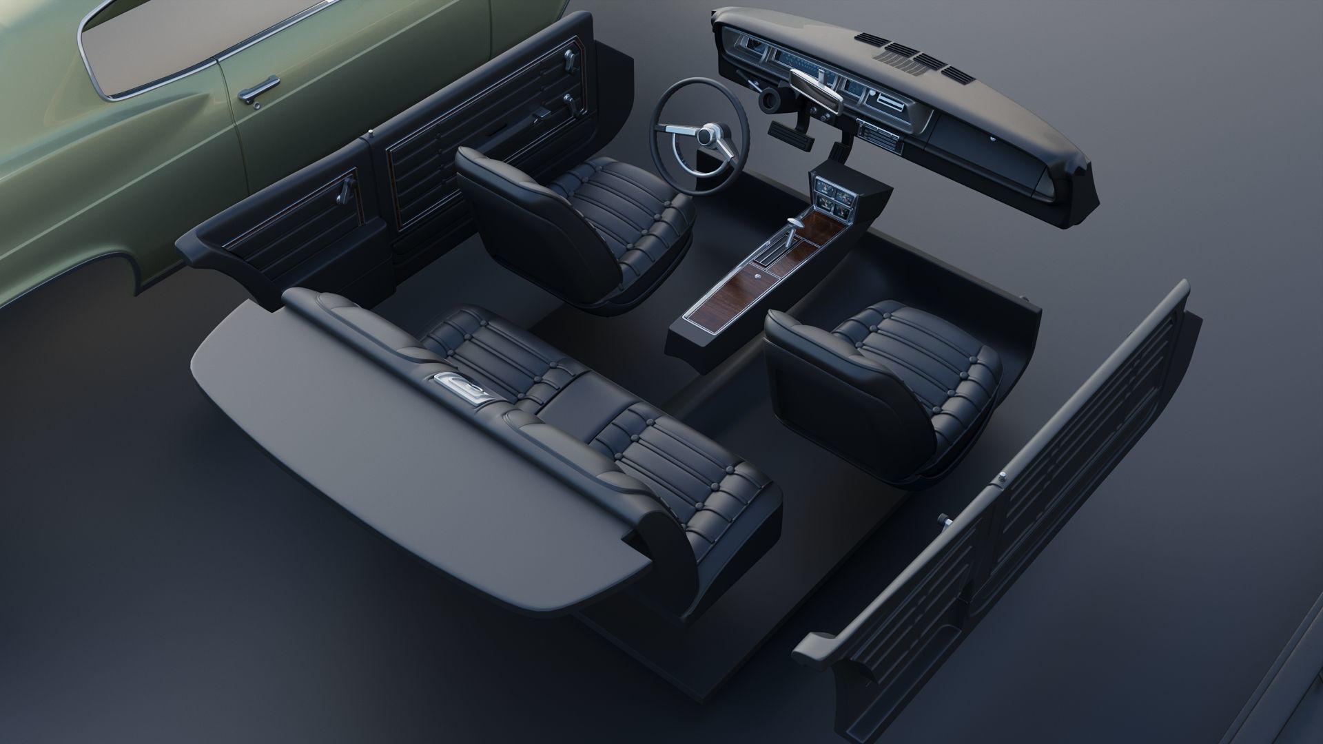 Chevrolet Caprice 1966 3D print model_29