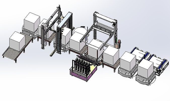 Cell packaging wire 3D model