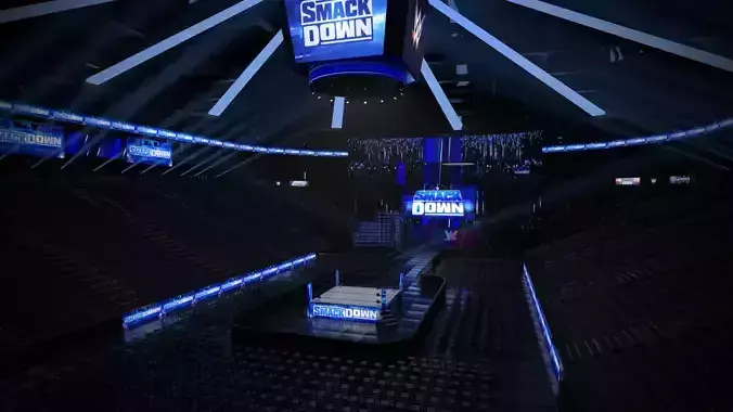 WWE Stadium Low-poly 3D model