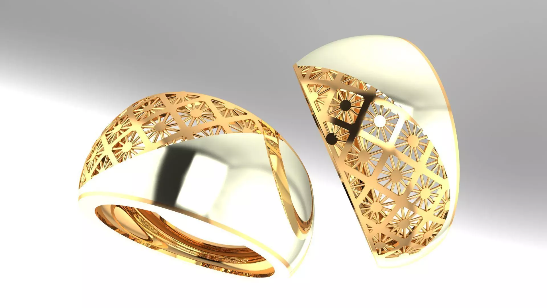 arabesque ring  Free 3D print model_0
