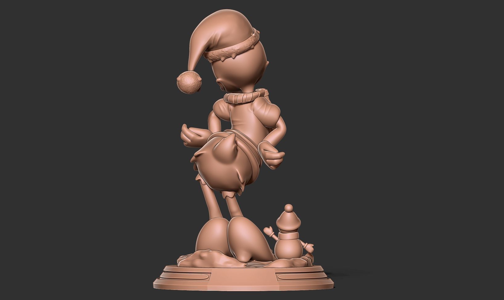 Santa Daisy Duck 3D print model_9