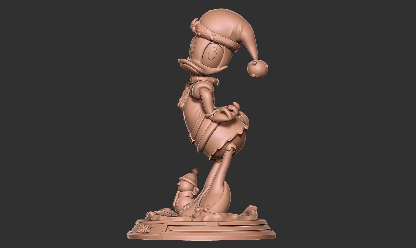 Santa Daisy Duck 3D print model_12
