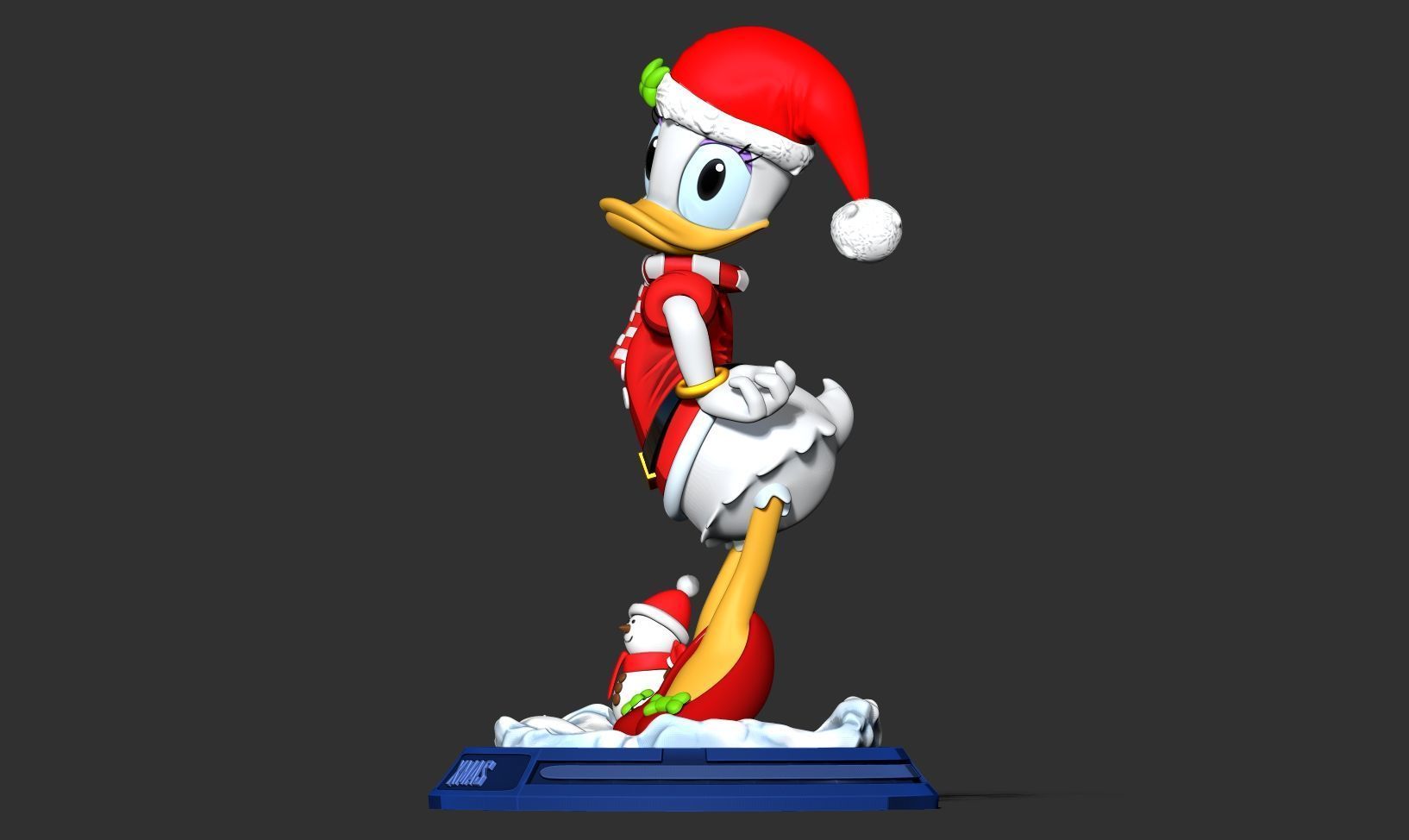 Santa Daisy Duck 3D print model_11