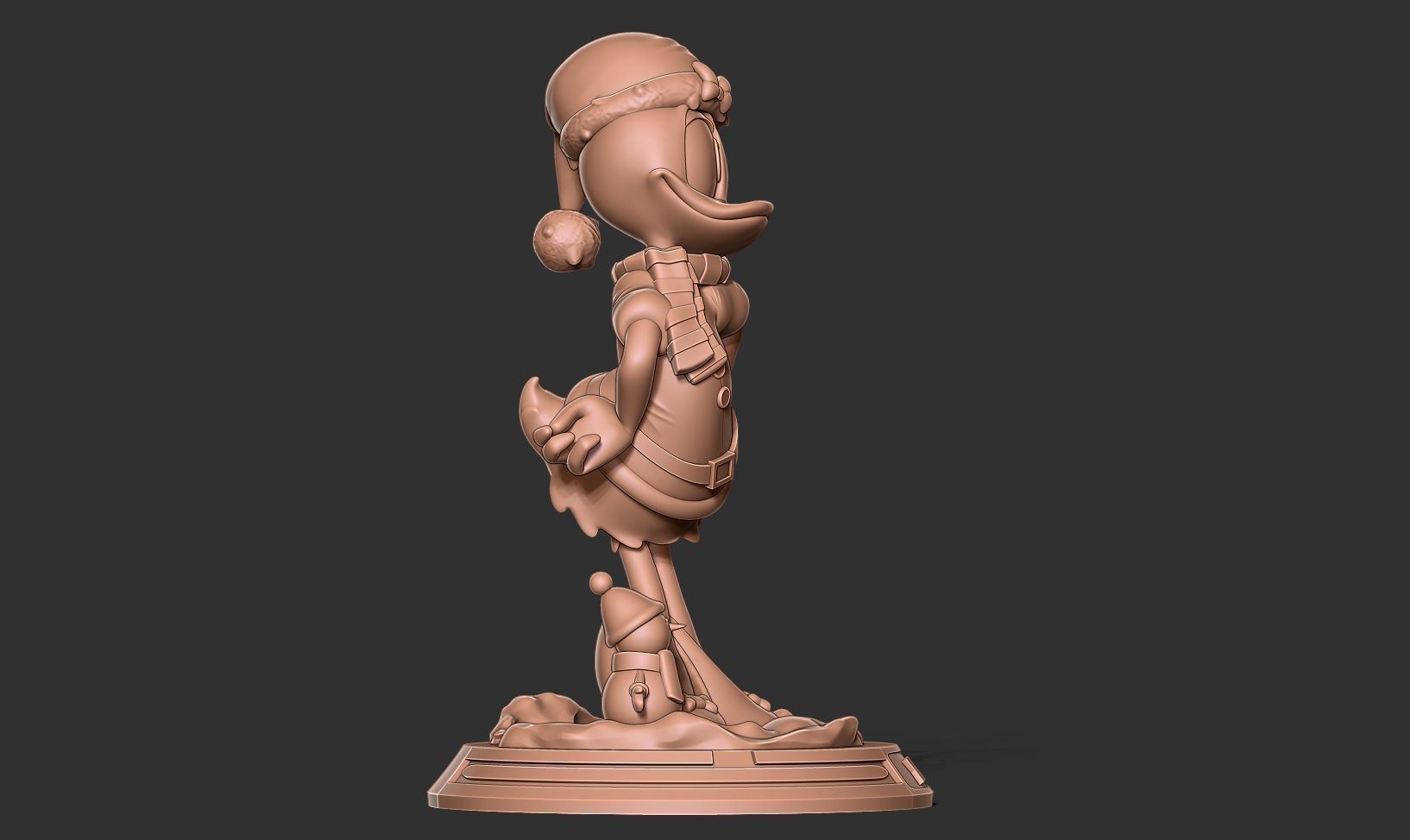 Santa Daisy Duck 3D print model_14