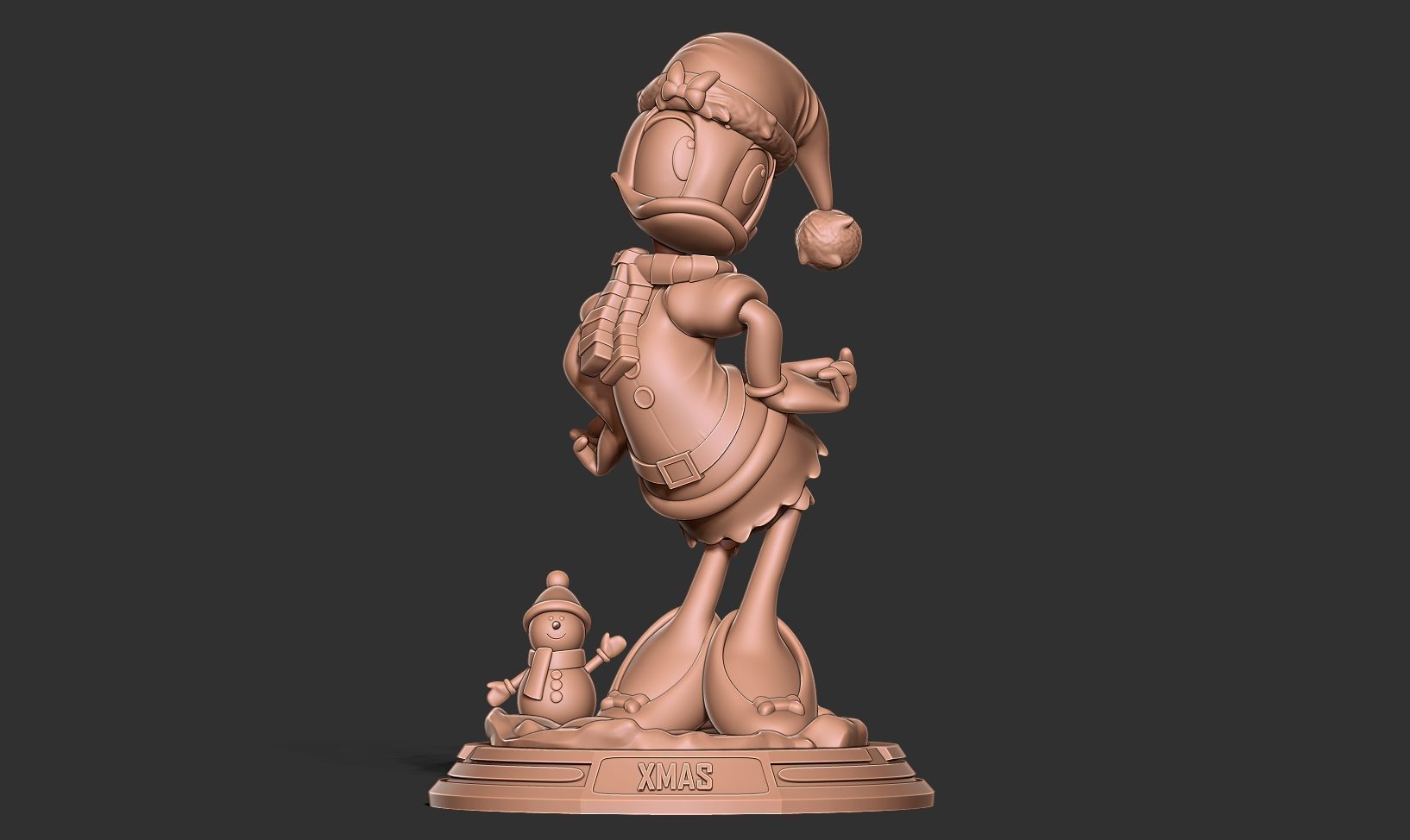 Santa Daisy Duck 3D print model_10