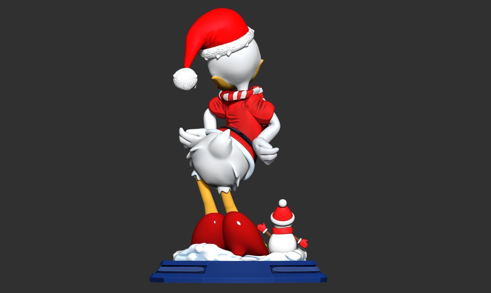 Santa Daisy Duck 3D print model_7
