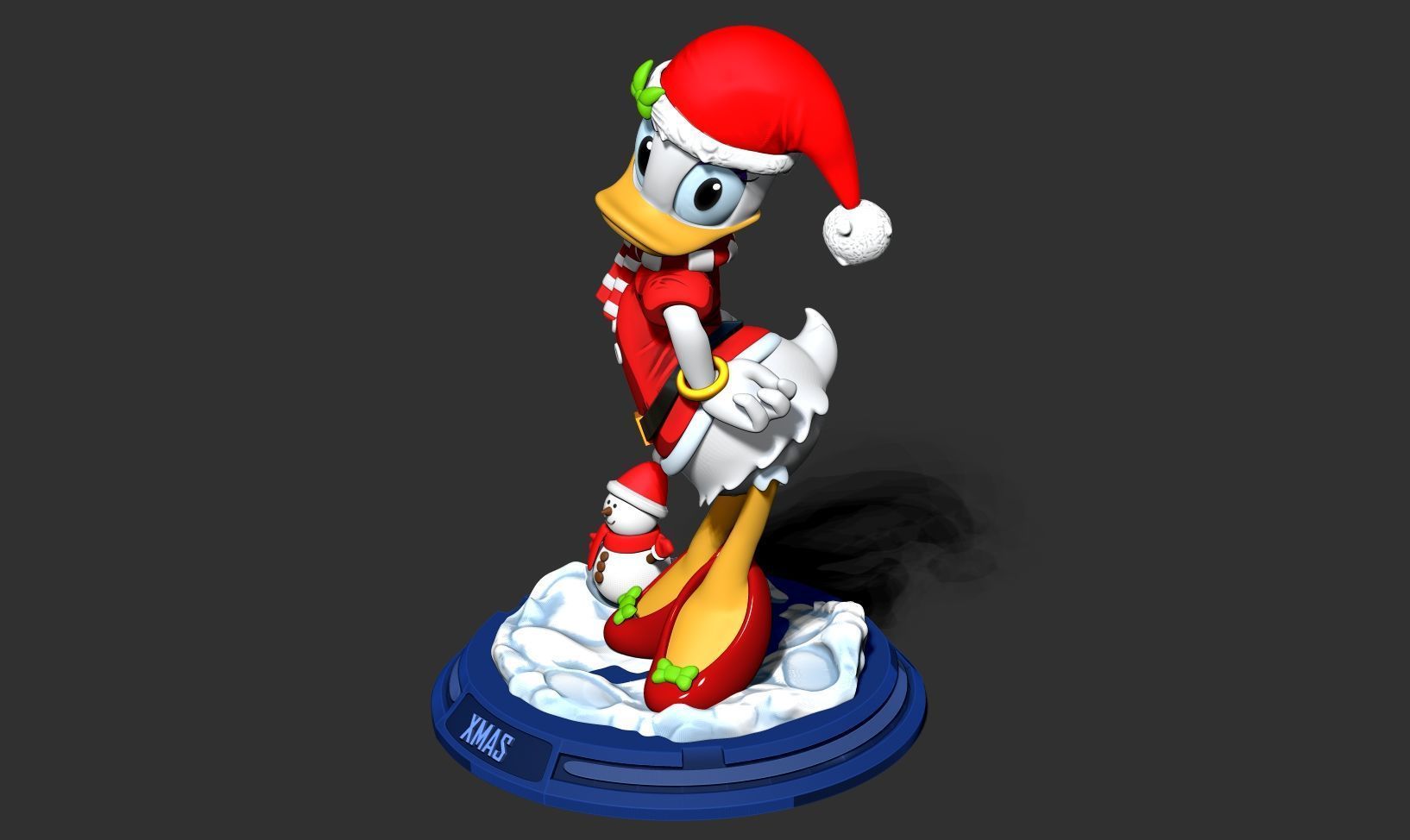 Santa Daisy Duck 3D print model_15