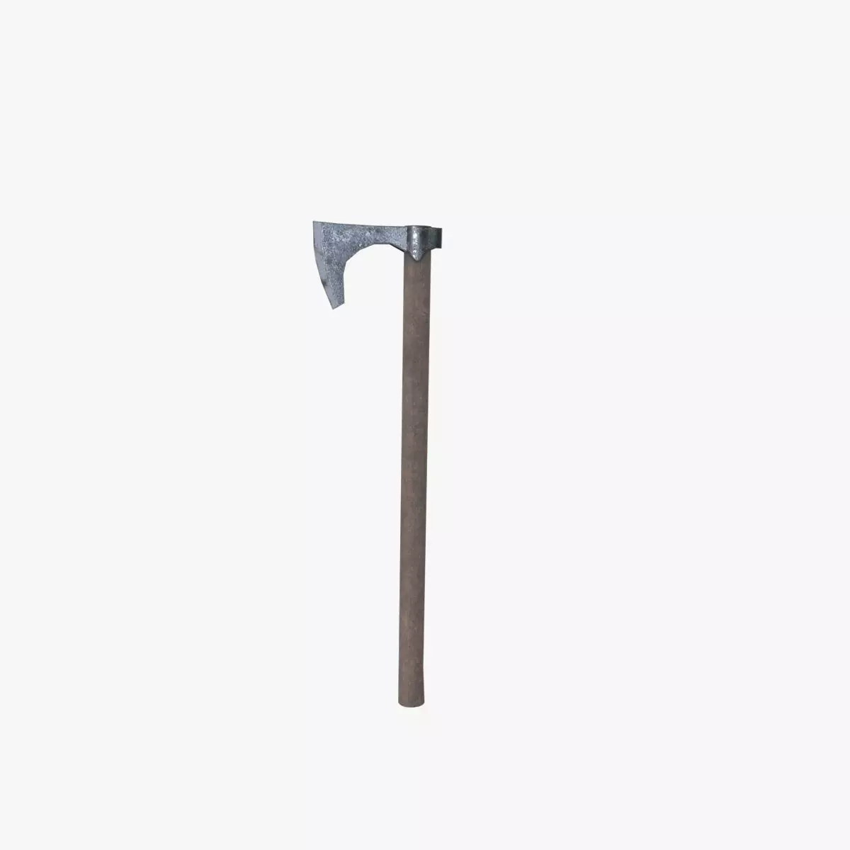 Medieval Axe Low-poly 3D model_0
