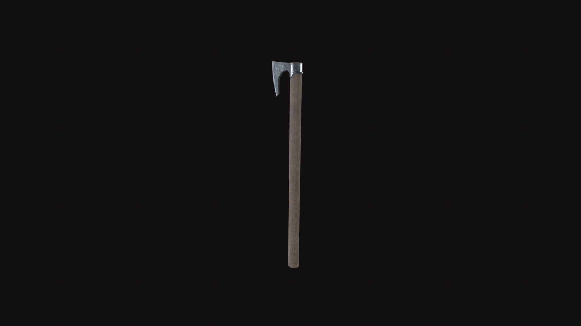 Medieval Axe Low-poly 3D model_7