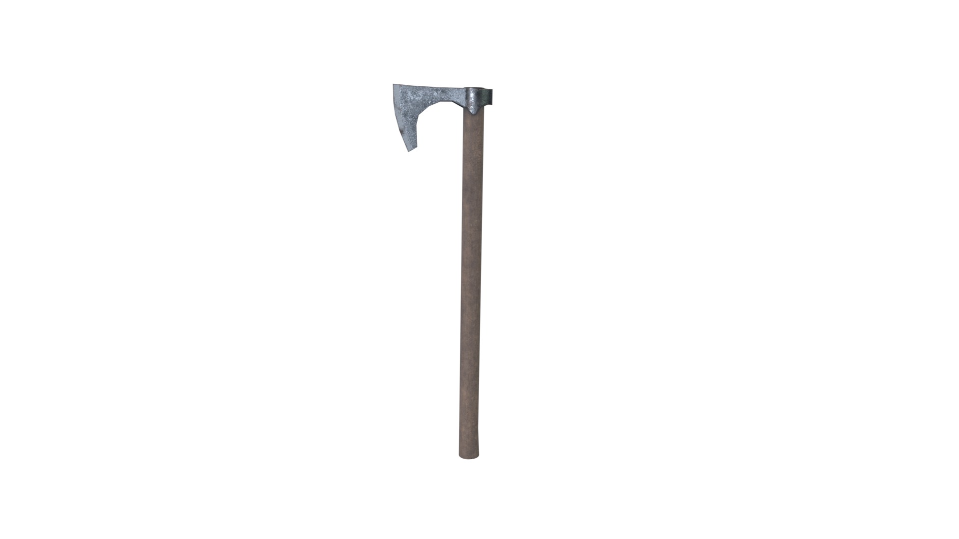 Medieval Axe Low-poly 3D model_9