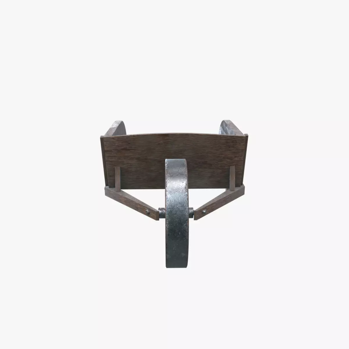 Medieval Brouette Low-poly 3D model