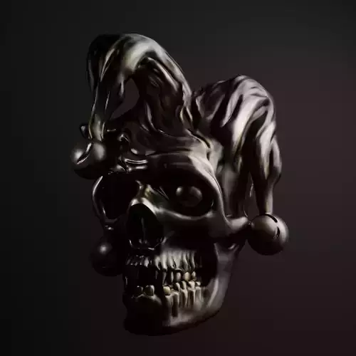 Joker Skull Wall Art