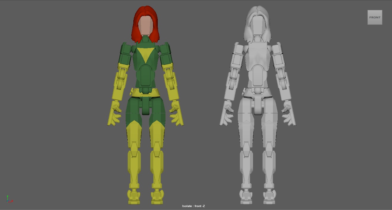 DUMMY FIGURE X-MEN PHOENIX 3D print model_5