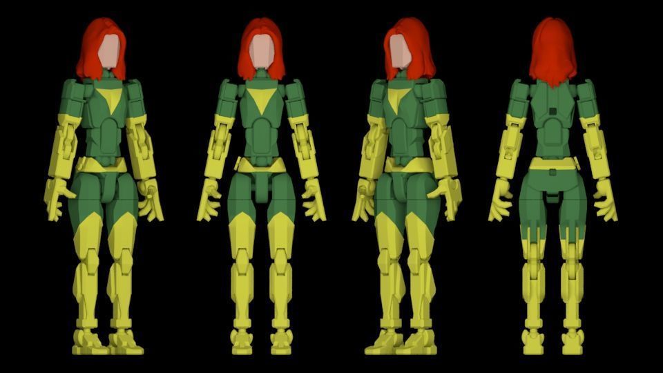 DUMMY FIGURE X-MEN PHOENIX 3D print model_1