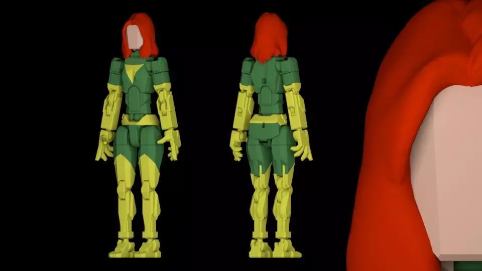 DUMMY FIGURE X-MEN PHOENIX 3D print model_0