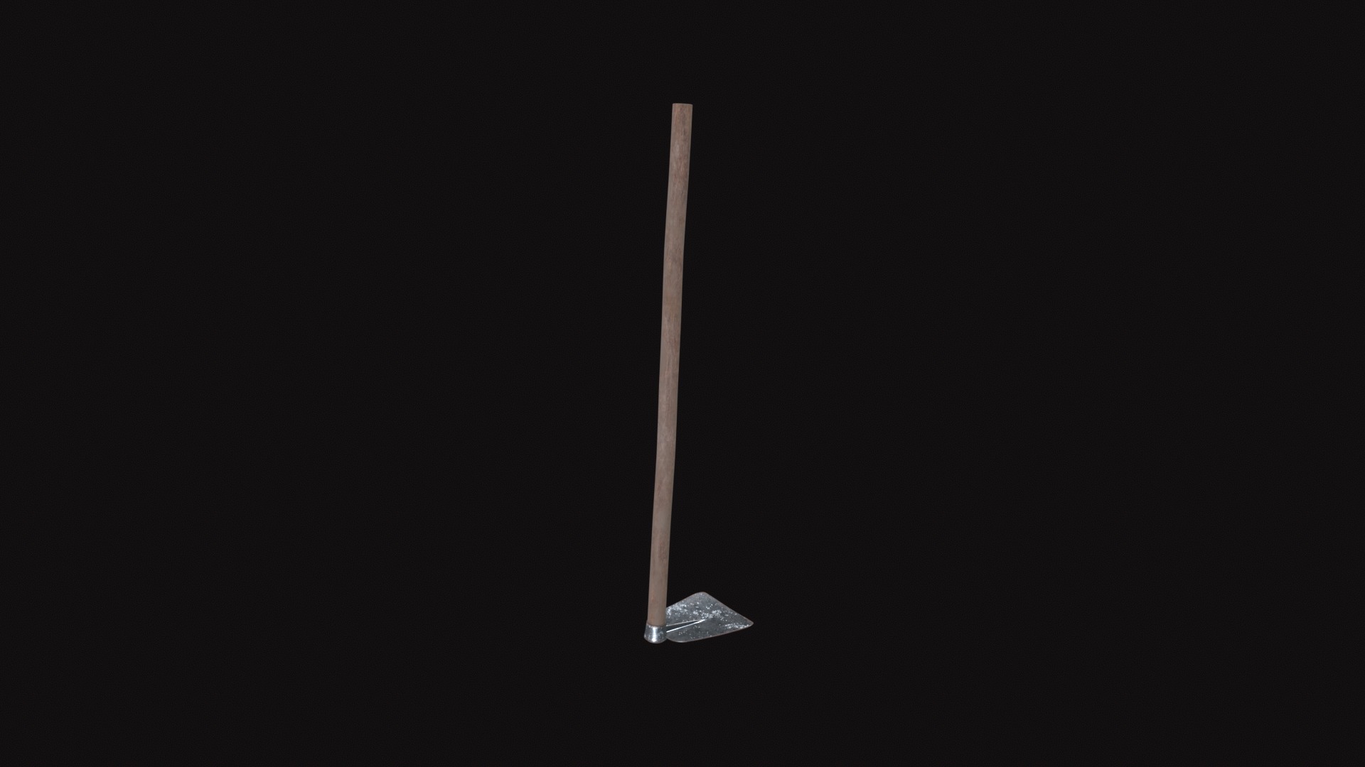 Medieval Hoe Low-poly 3D model_8