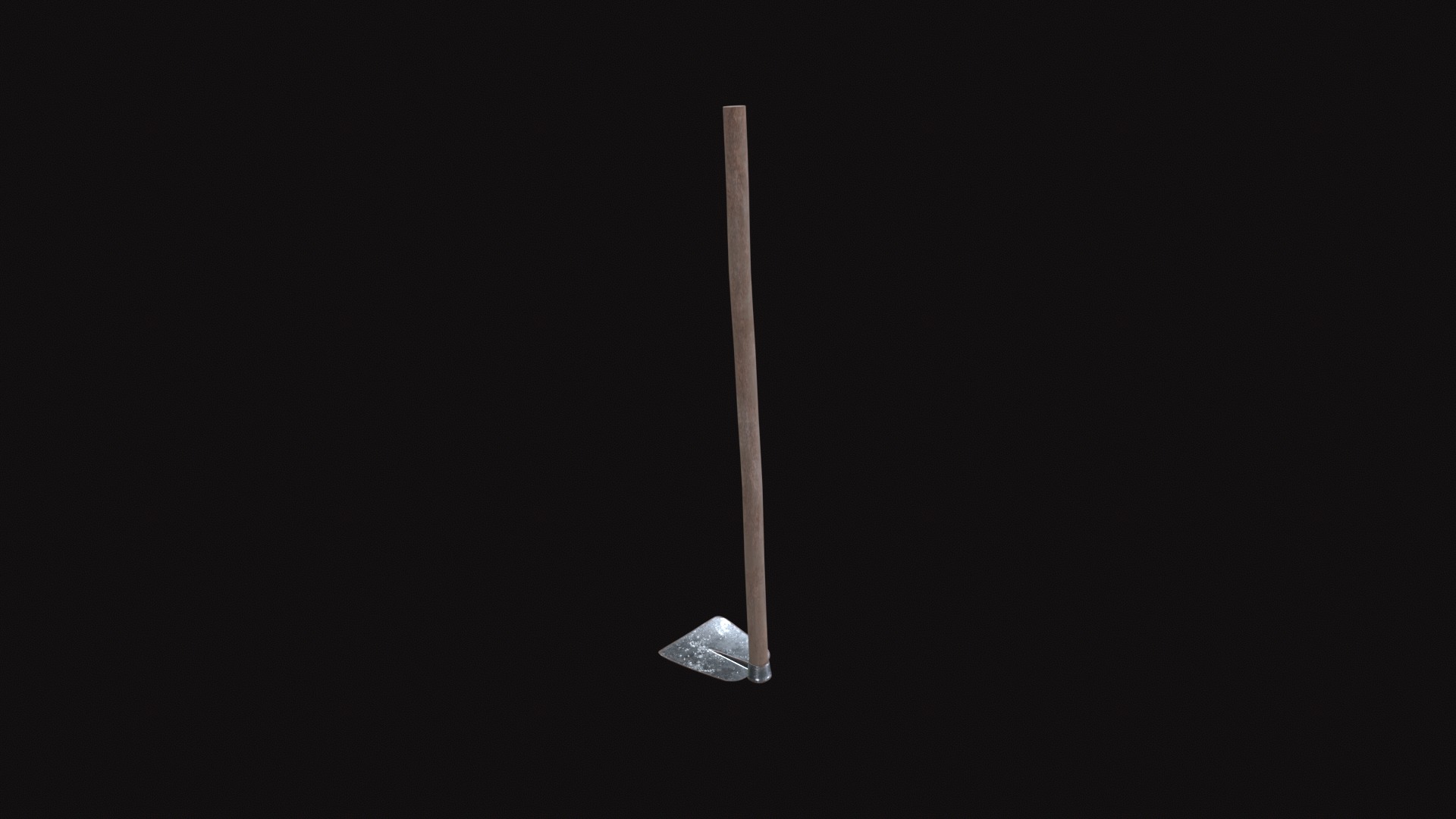 Medieval Hoe Low-poly 3D model_7