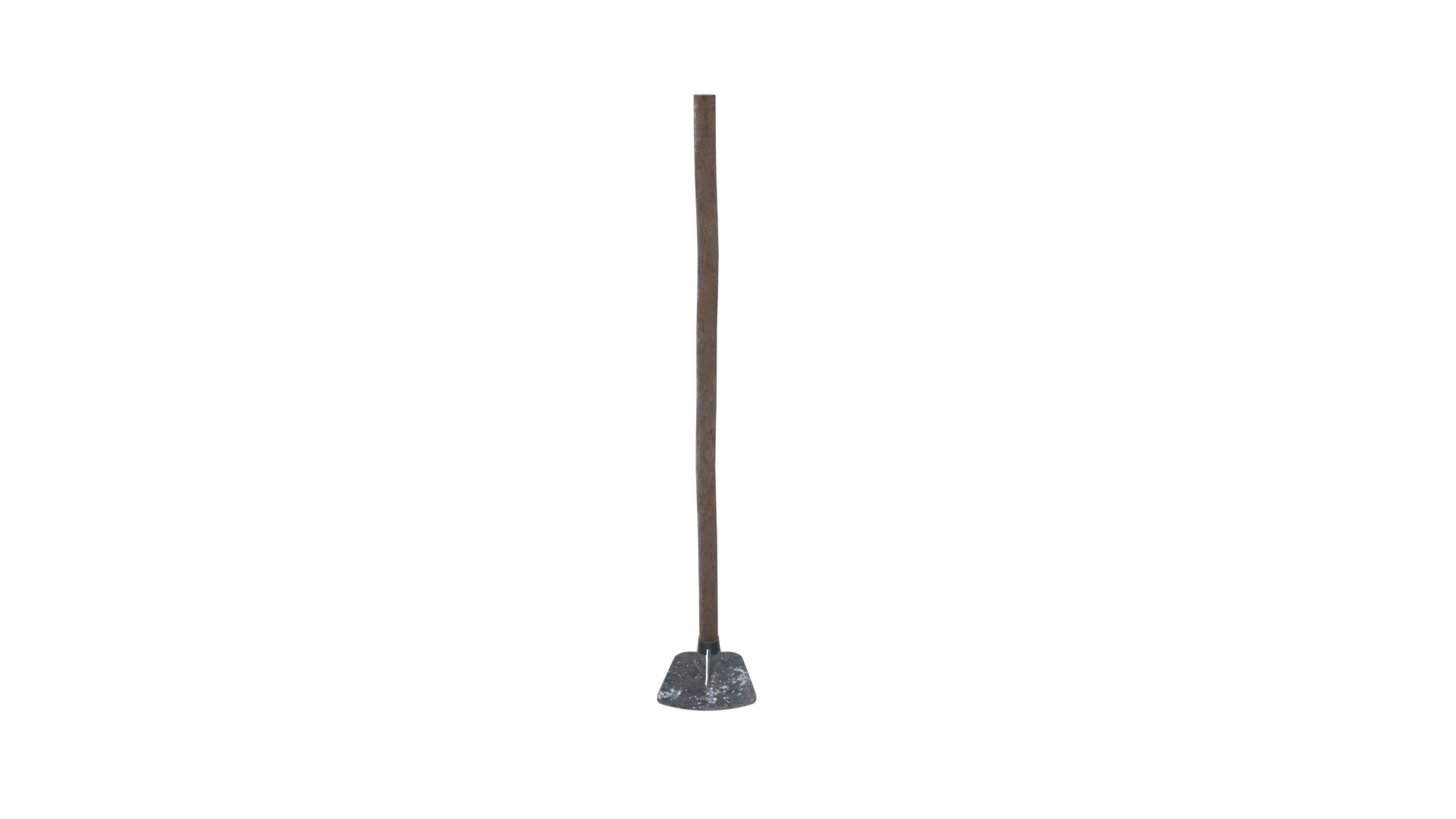 Medieval Hoe Low-poly 3D model_9