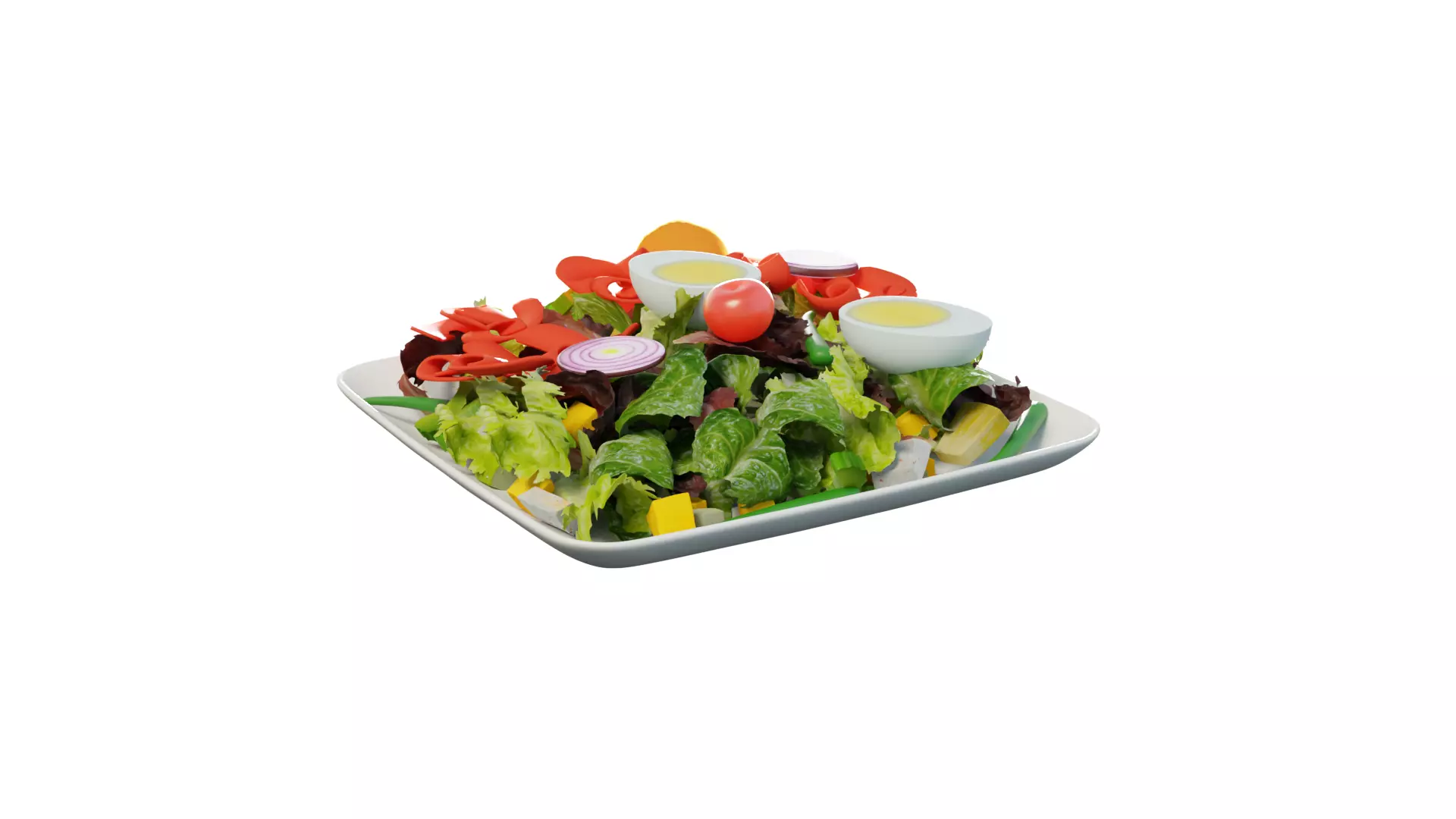 3D Salad With Rig 3D model