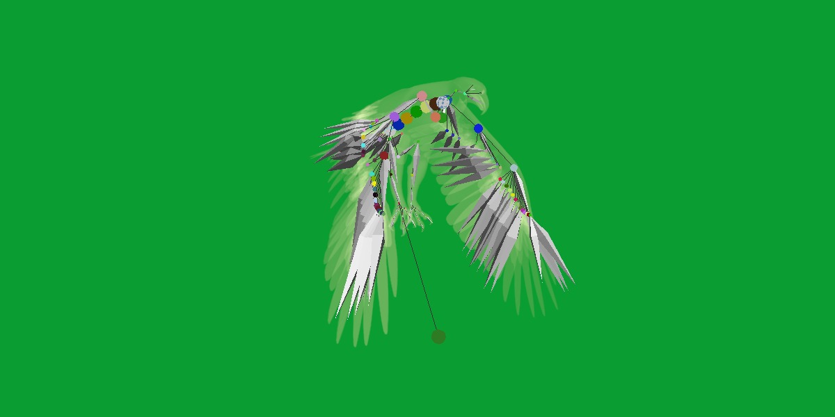 Golden Eagle Bird Low-poly 3D model_31